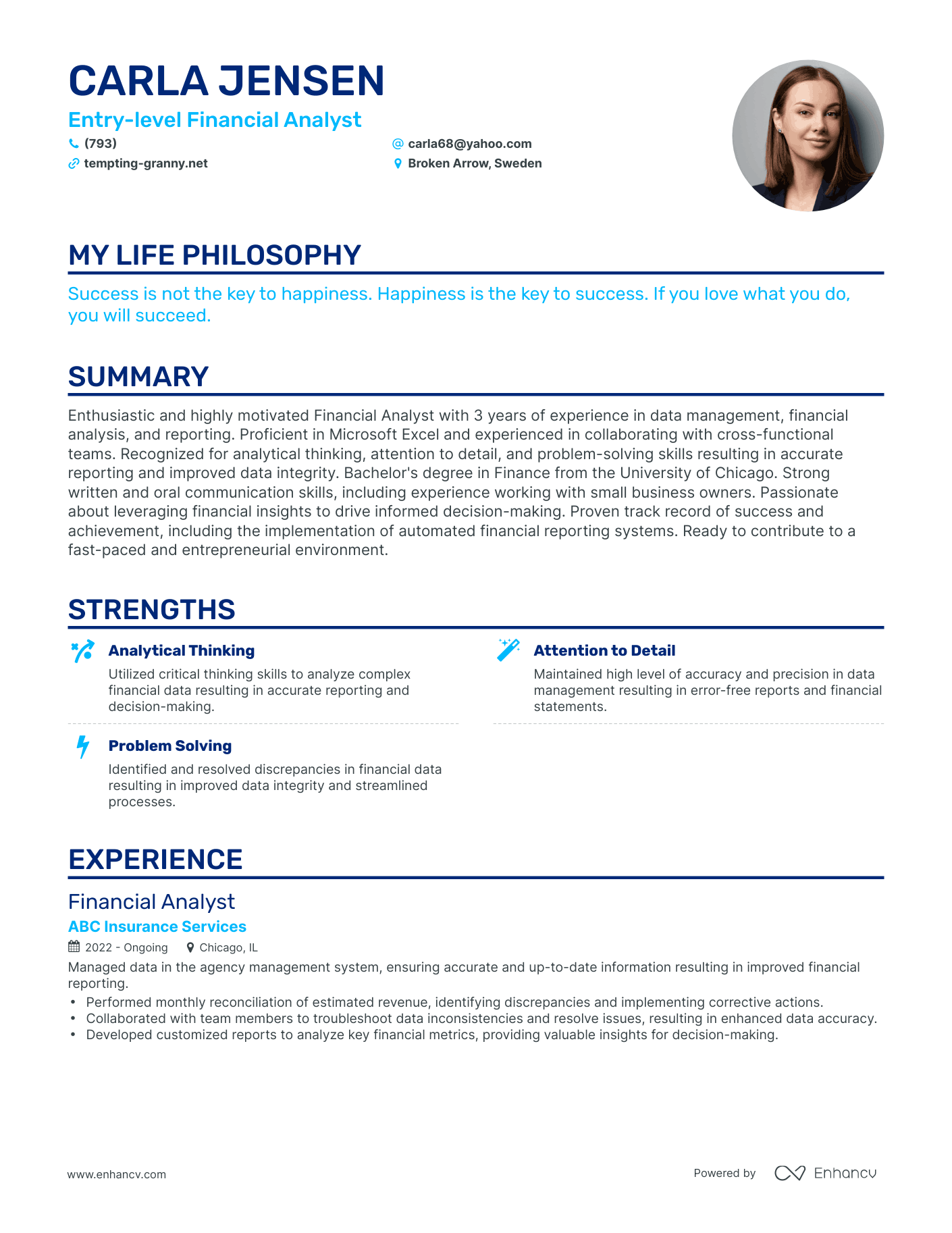 3 Successful Entry level Financial Analyst Resume Examples And Writing 