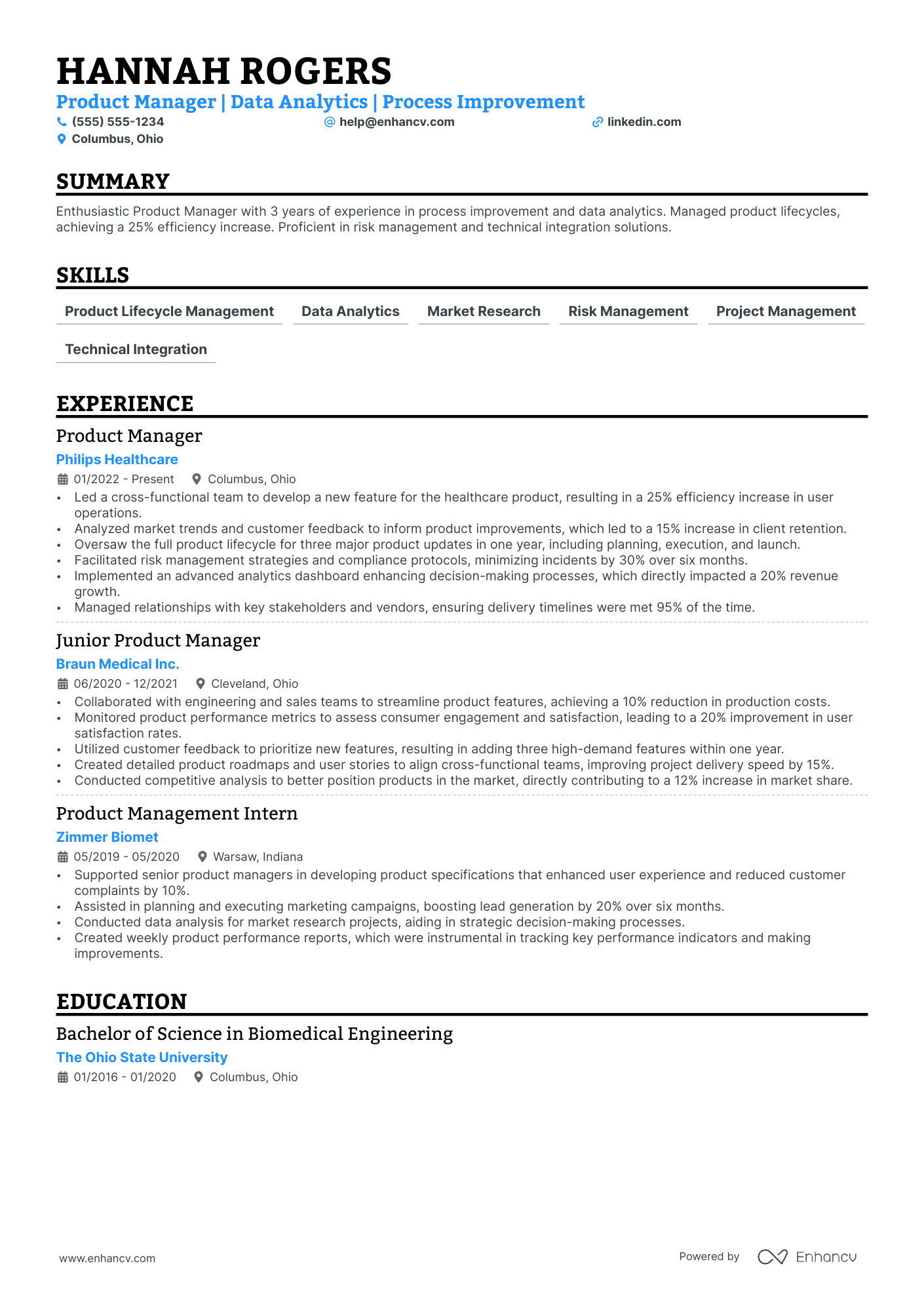 Automotive Electrician resume example