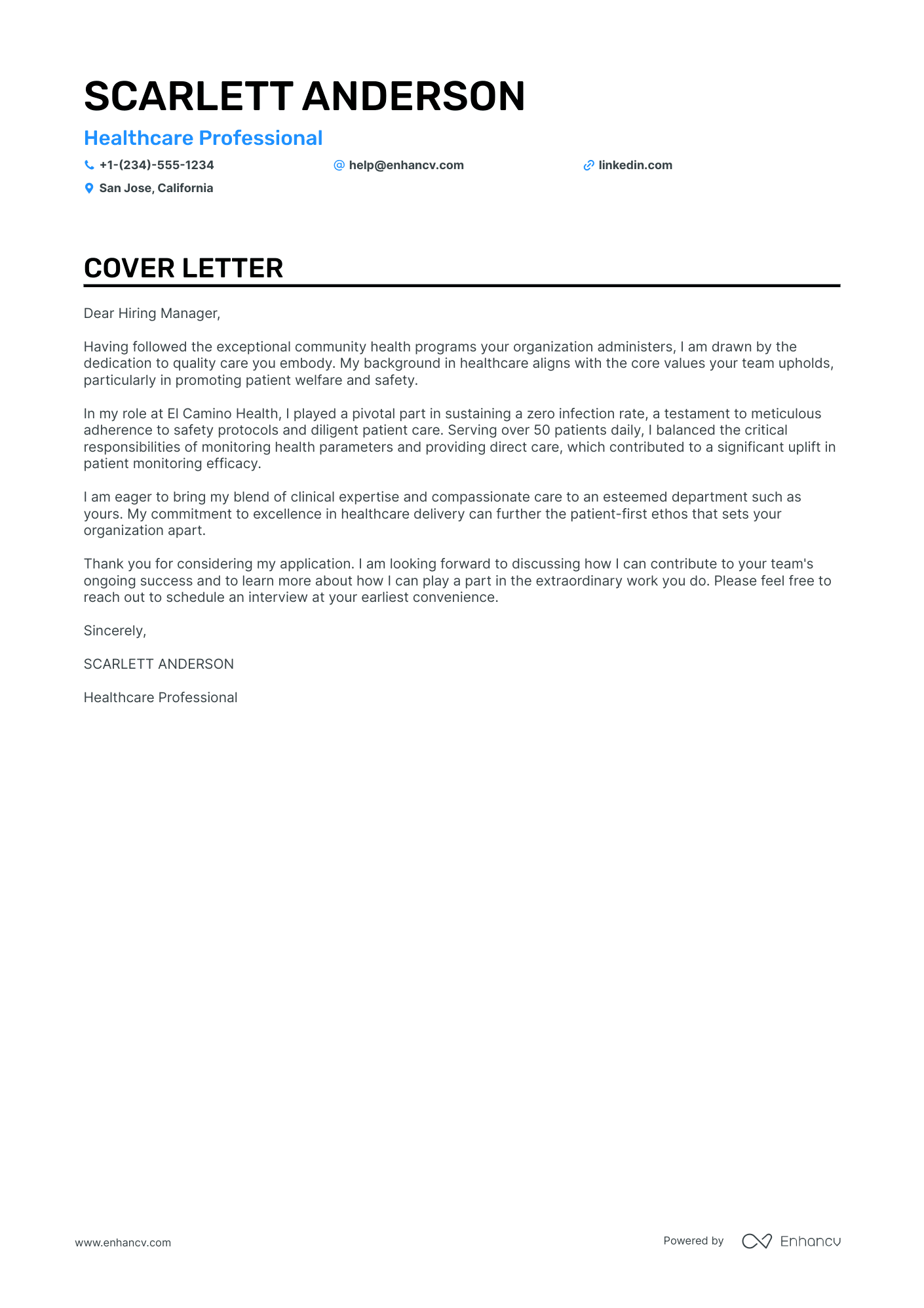 Certified Nurse Aide cover letter