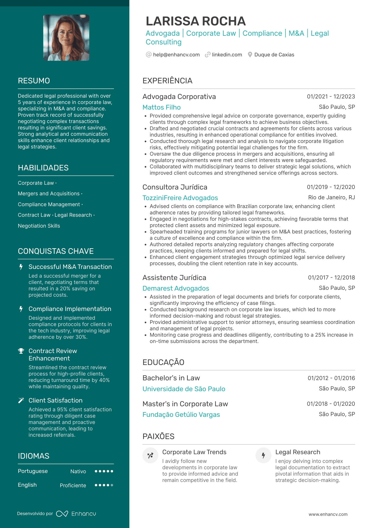 advogado CV