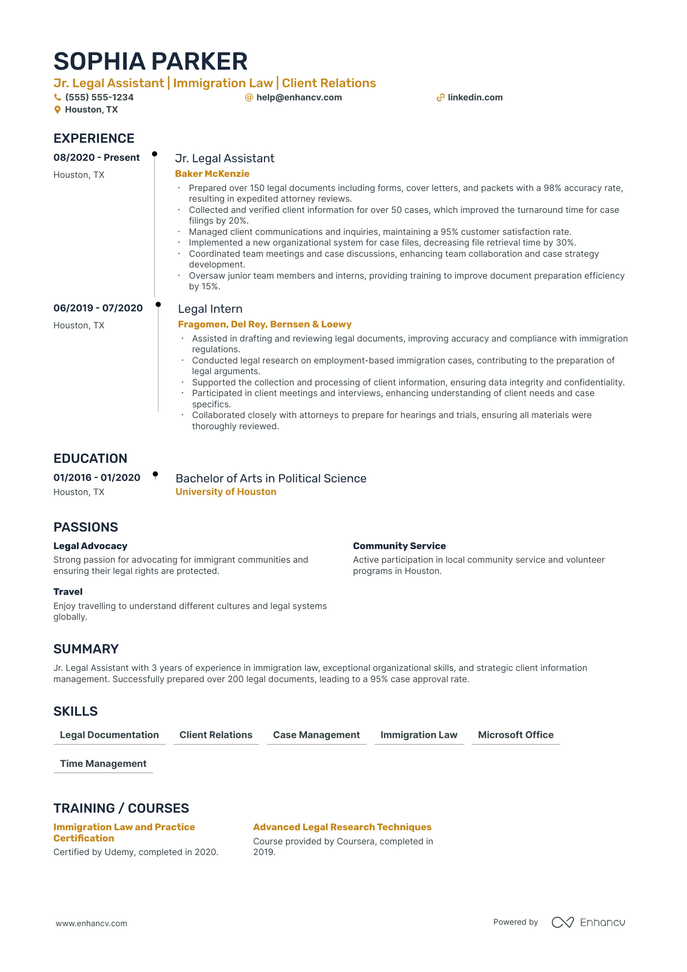 Immigration Legal Assistant Resume Example Resume Example