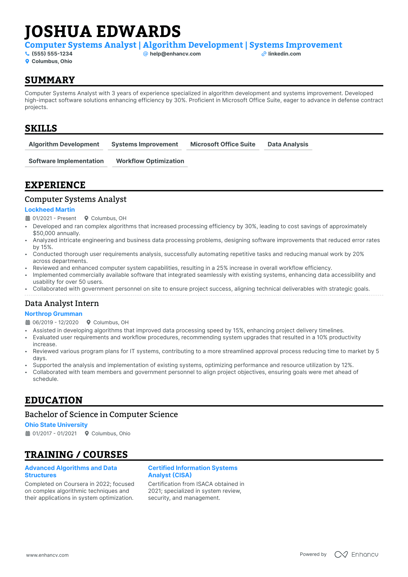 Senior Computer Science Analyst Resume Example Resume Example