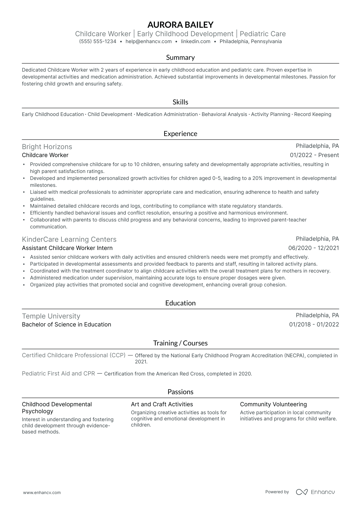 Childcare Support Worker Resume Example Resume Example