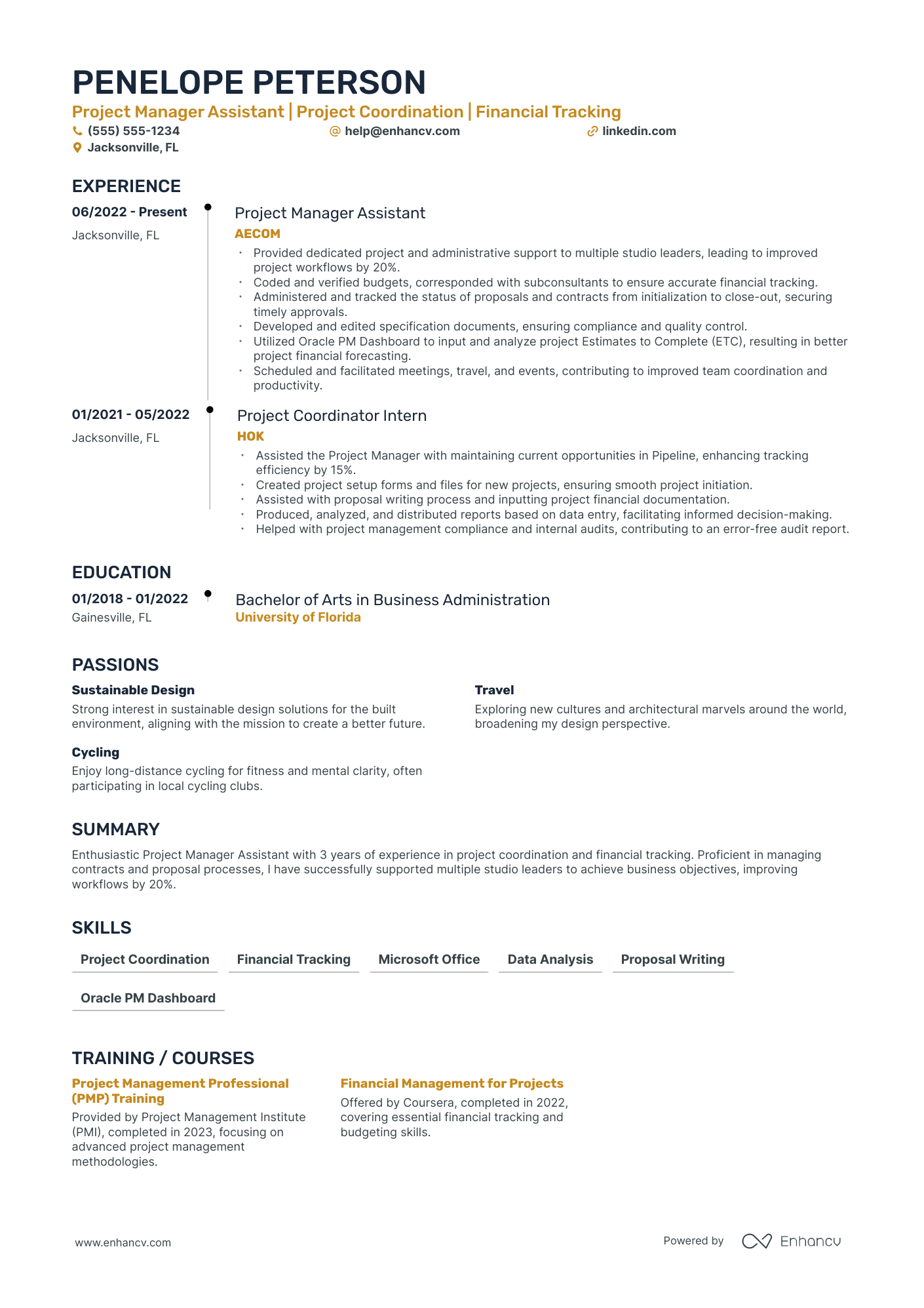 Virtual Project Management Assistant resume example