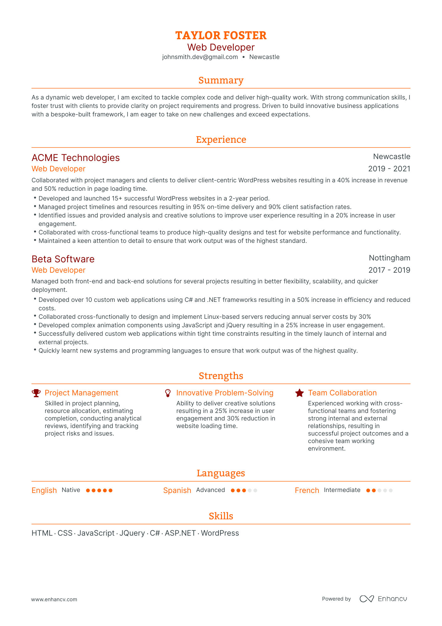 3 Developer CV Examples for 2023