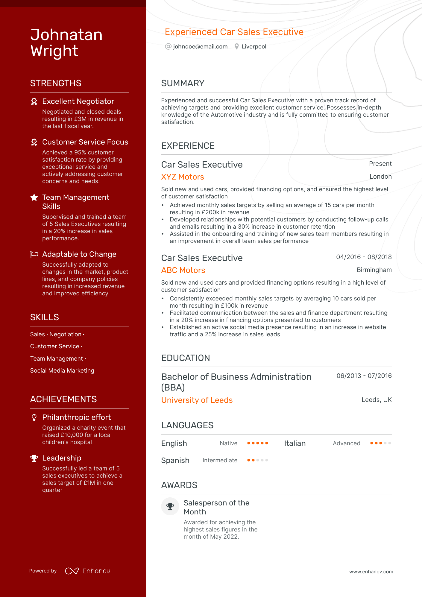 3 Executive CV Examples for 2024