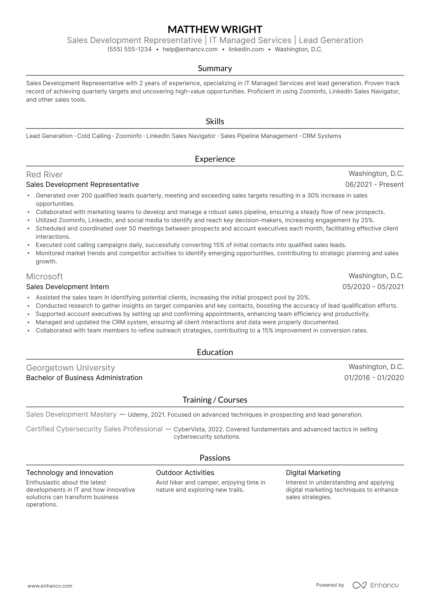 Sales Development Representative Team Lead Resume Example Resume Example