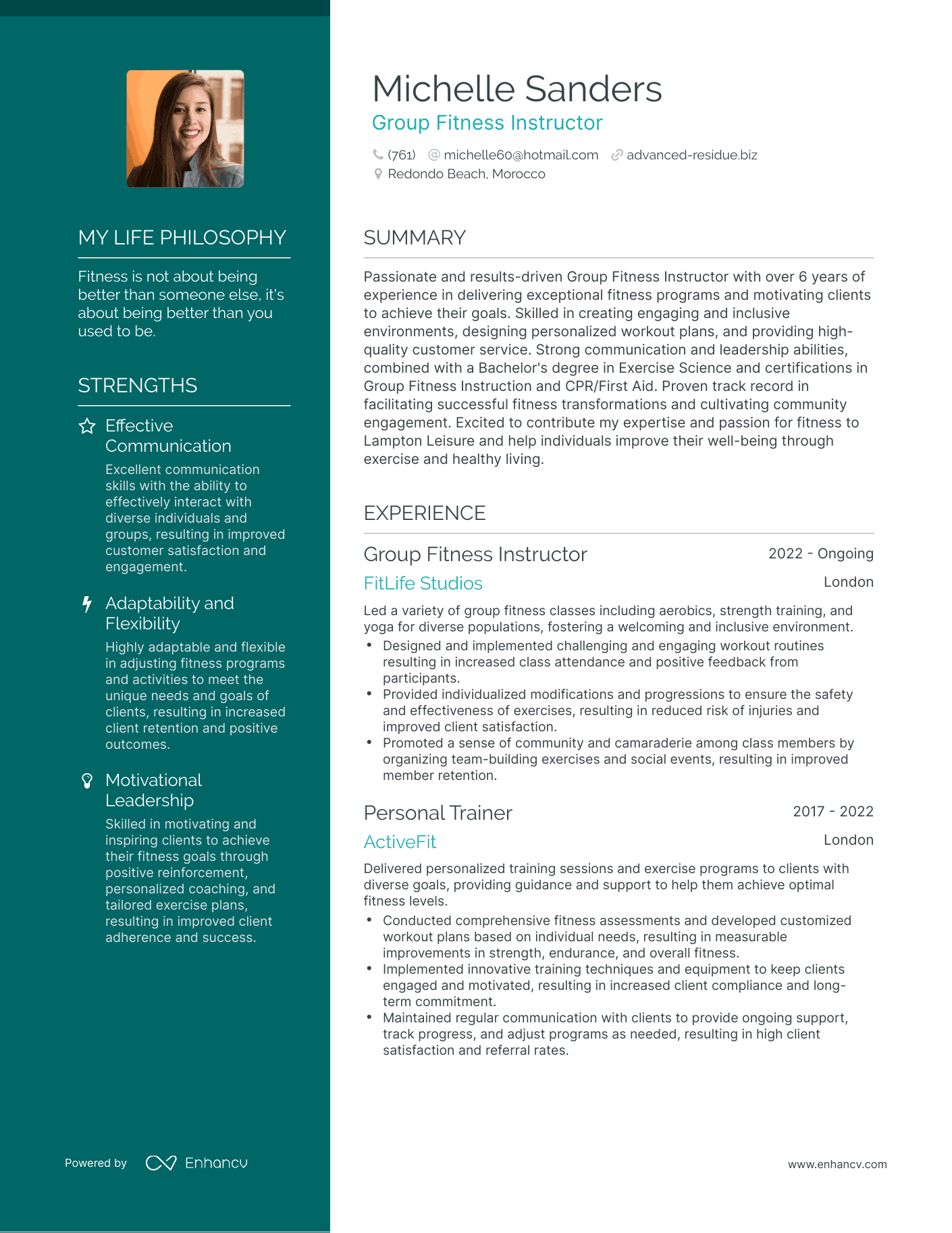3 Successful Group Fitness Instructor Resume Examples And Writing Tips 