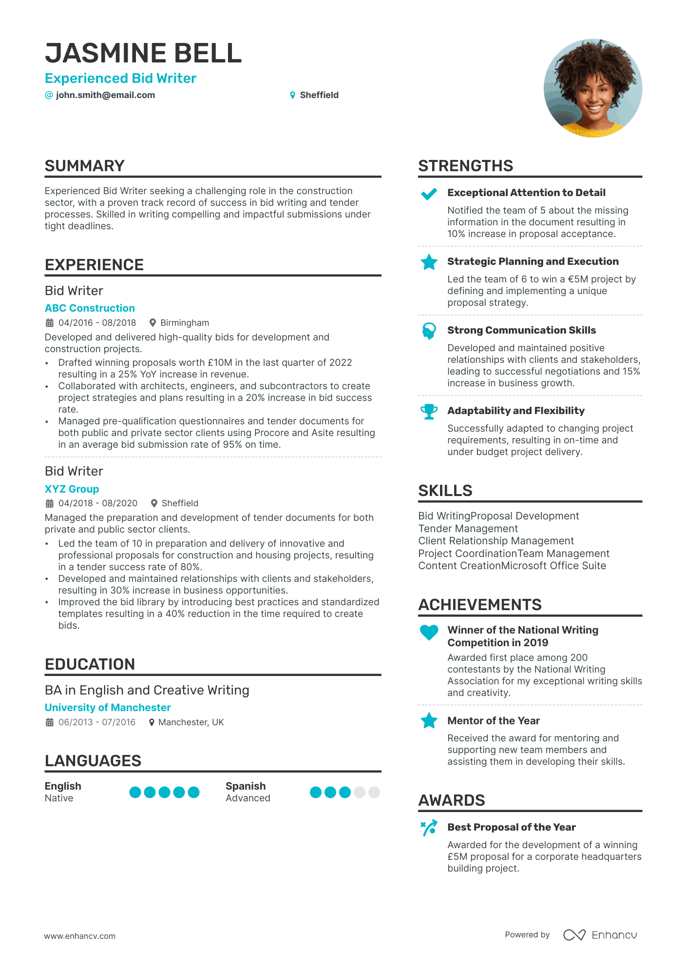 3 Writer CV Examples for 2024