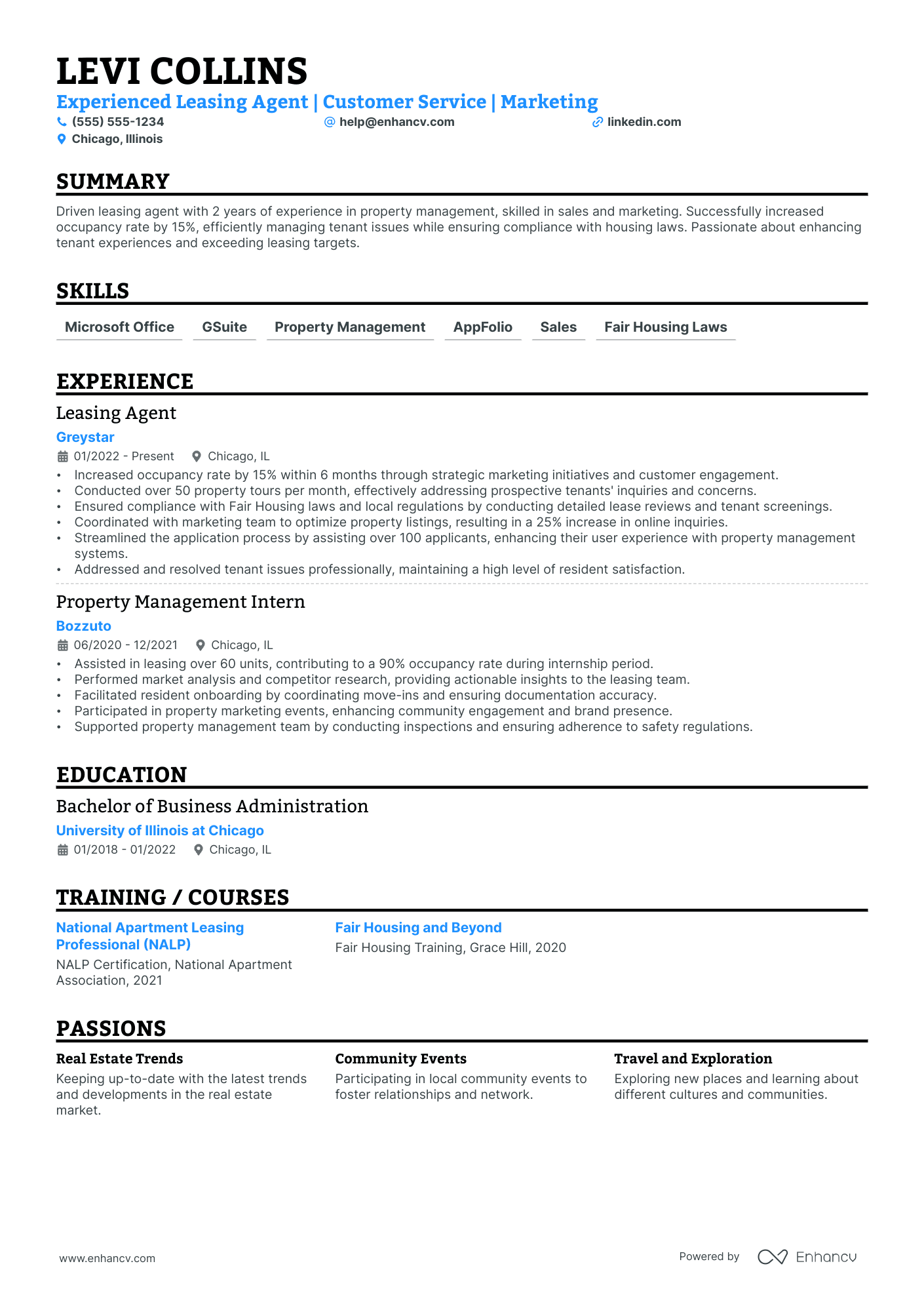 Residential Leasing Agent Resume Example Resume Example