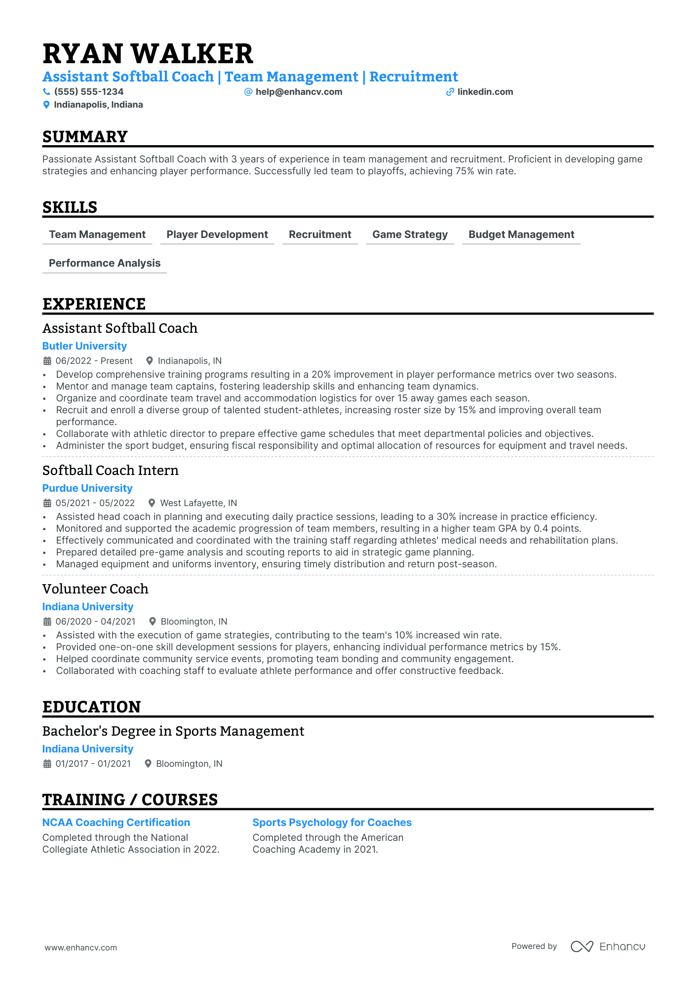 Head of Sports Analysis Resume Example Resume Example