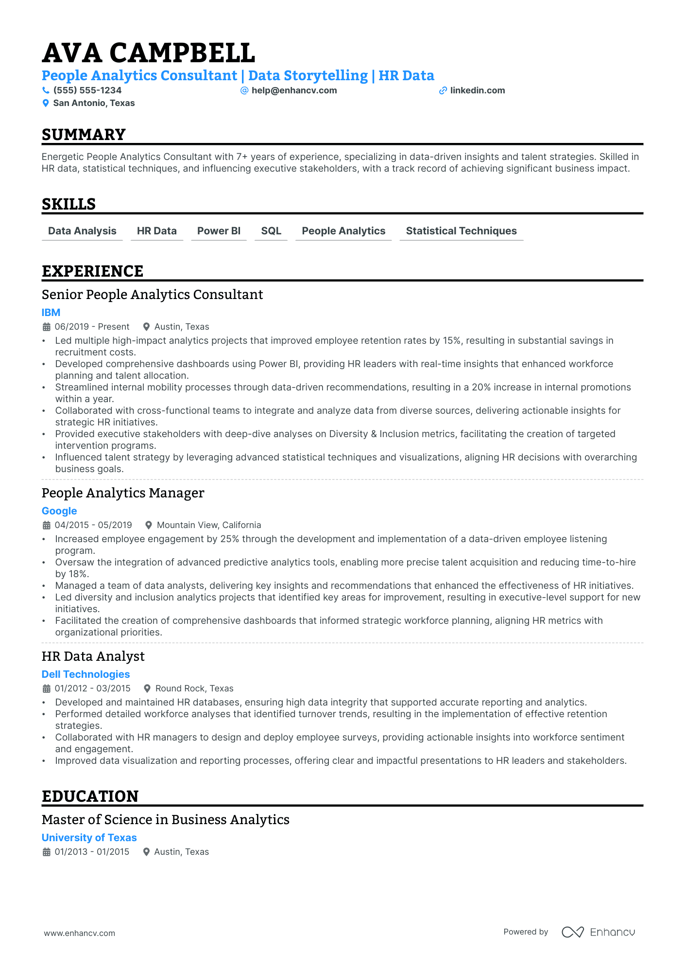 Junior Analytics Consultant Resume Example Resume Example