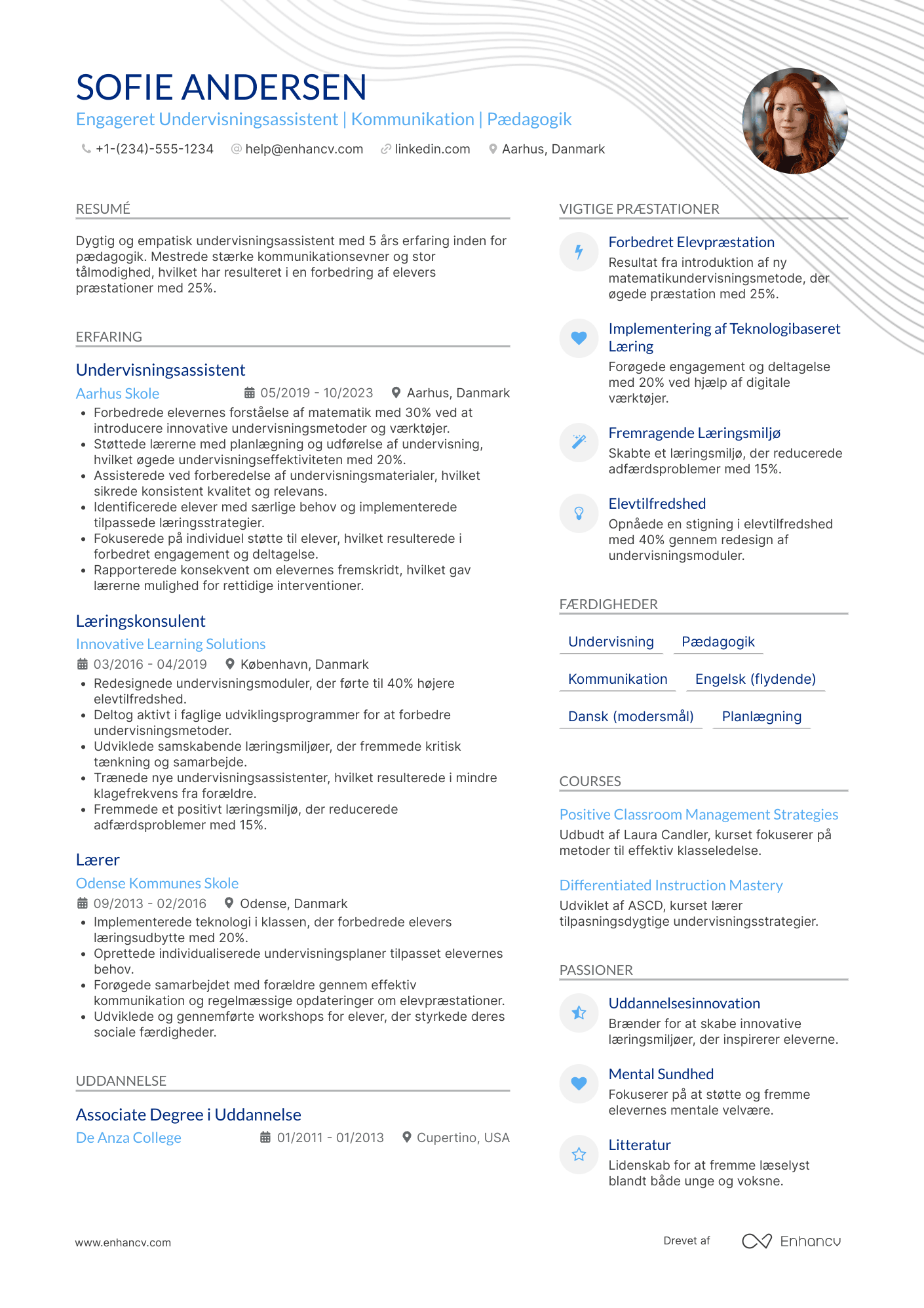 Undervisningsassistent CV