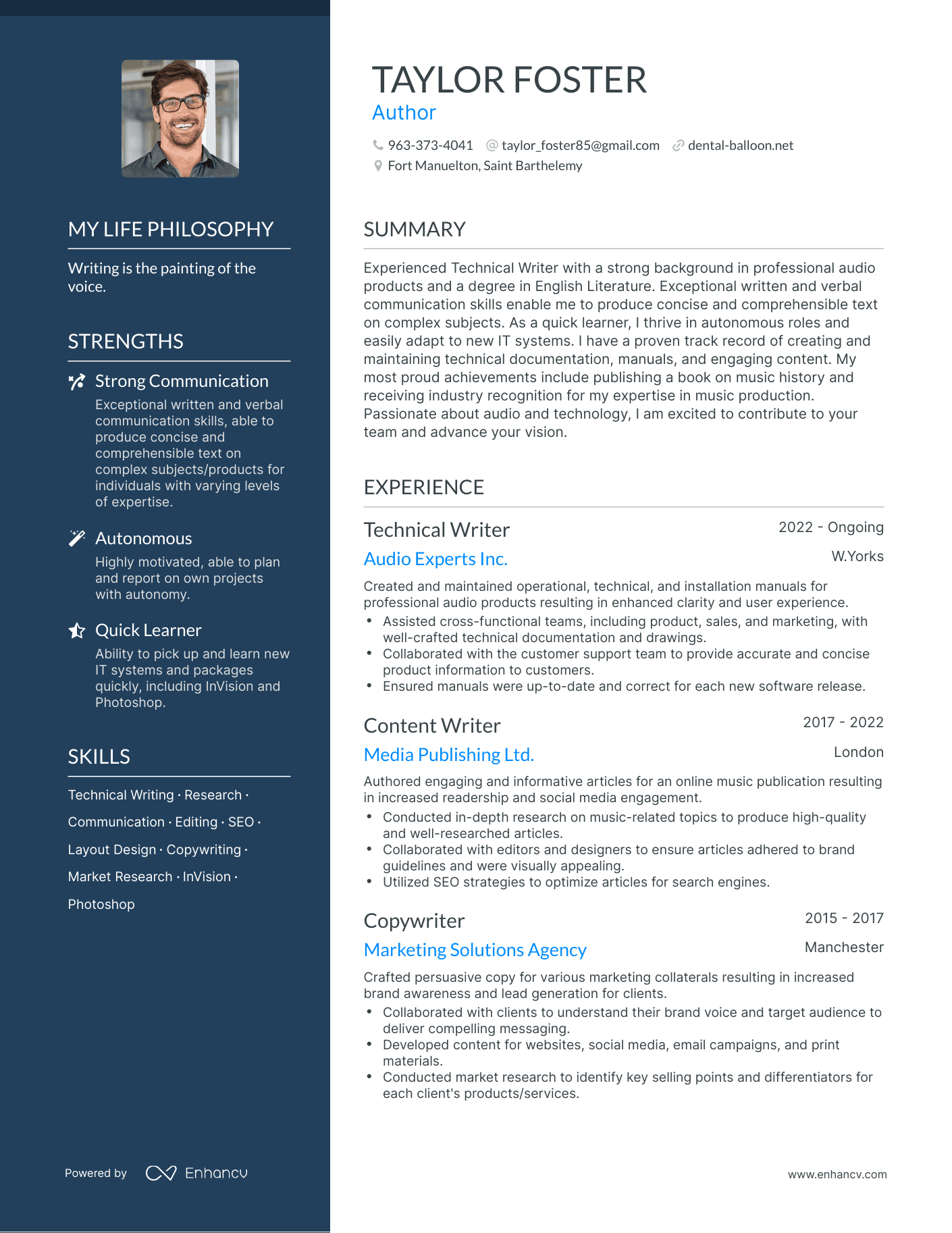 3 Author Resume Examples & How-To Guide for 2024