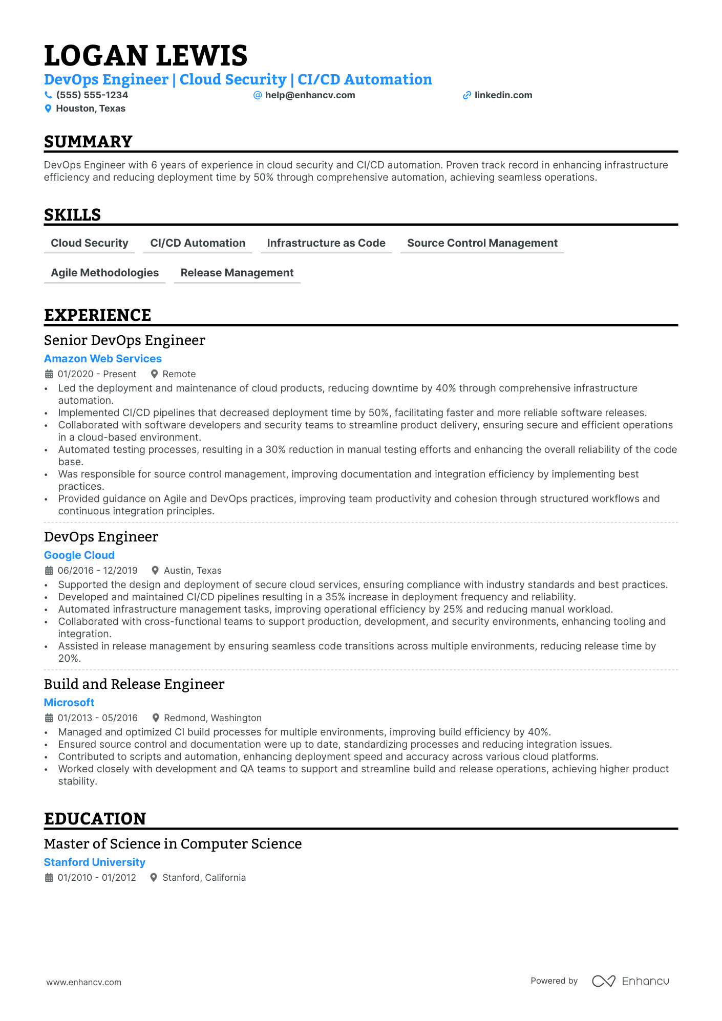 Junior DevSecOps Engineer Resume Example Resume Example