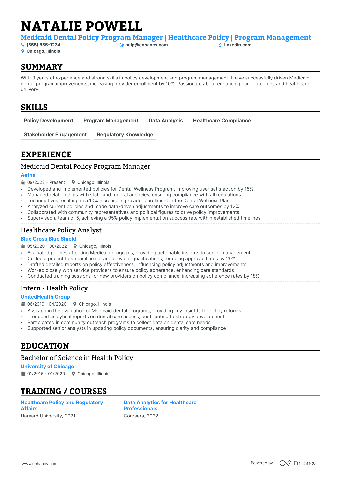 Dental Office Manager resume example