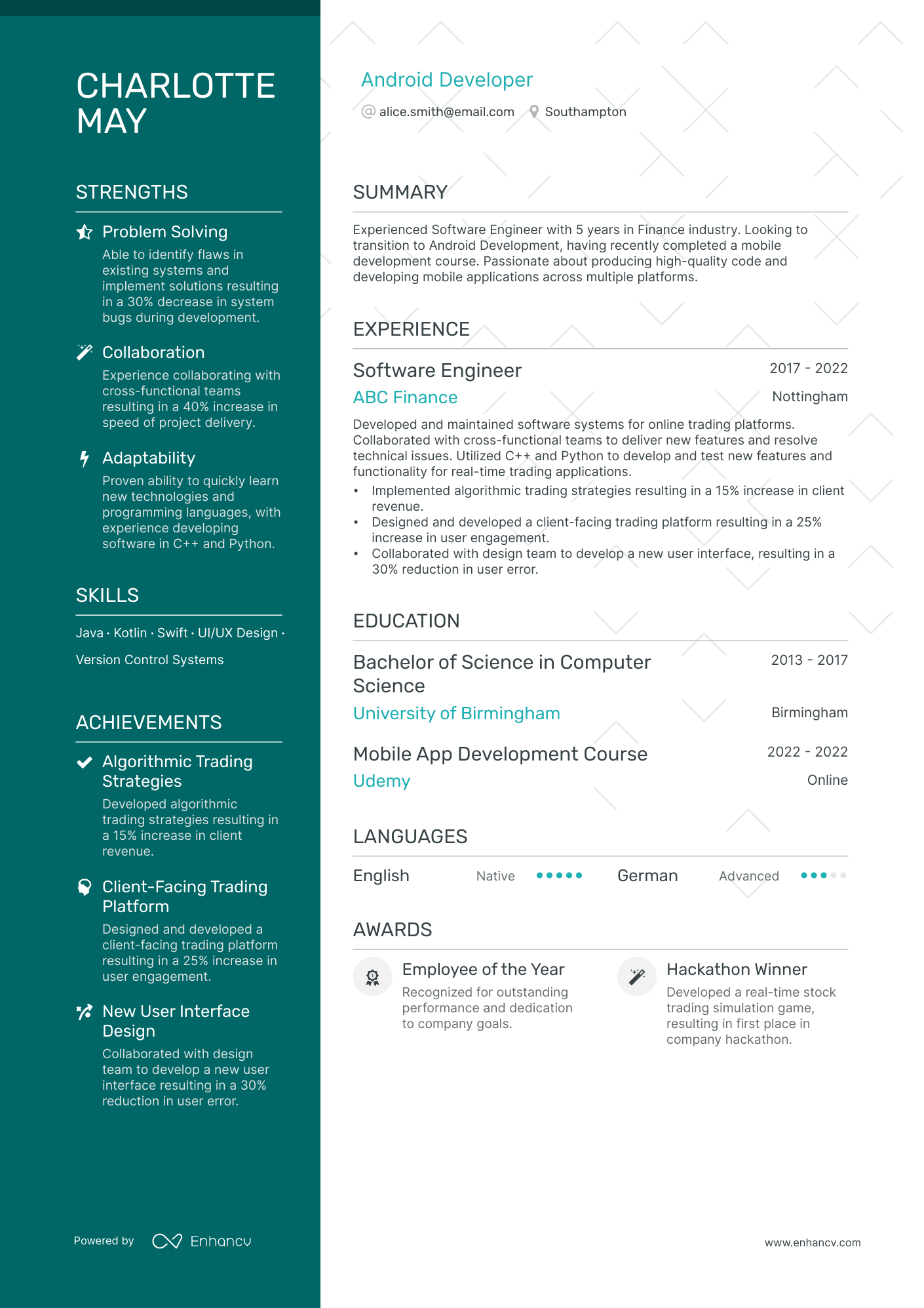 3 Android Developer CV Examples for 2024