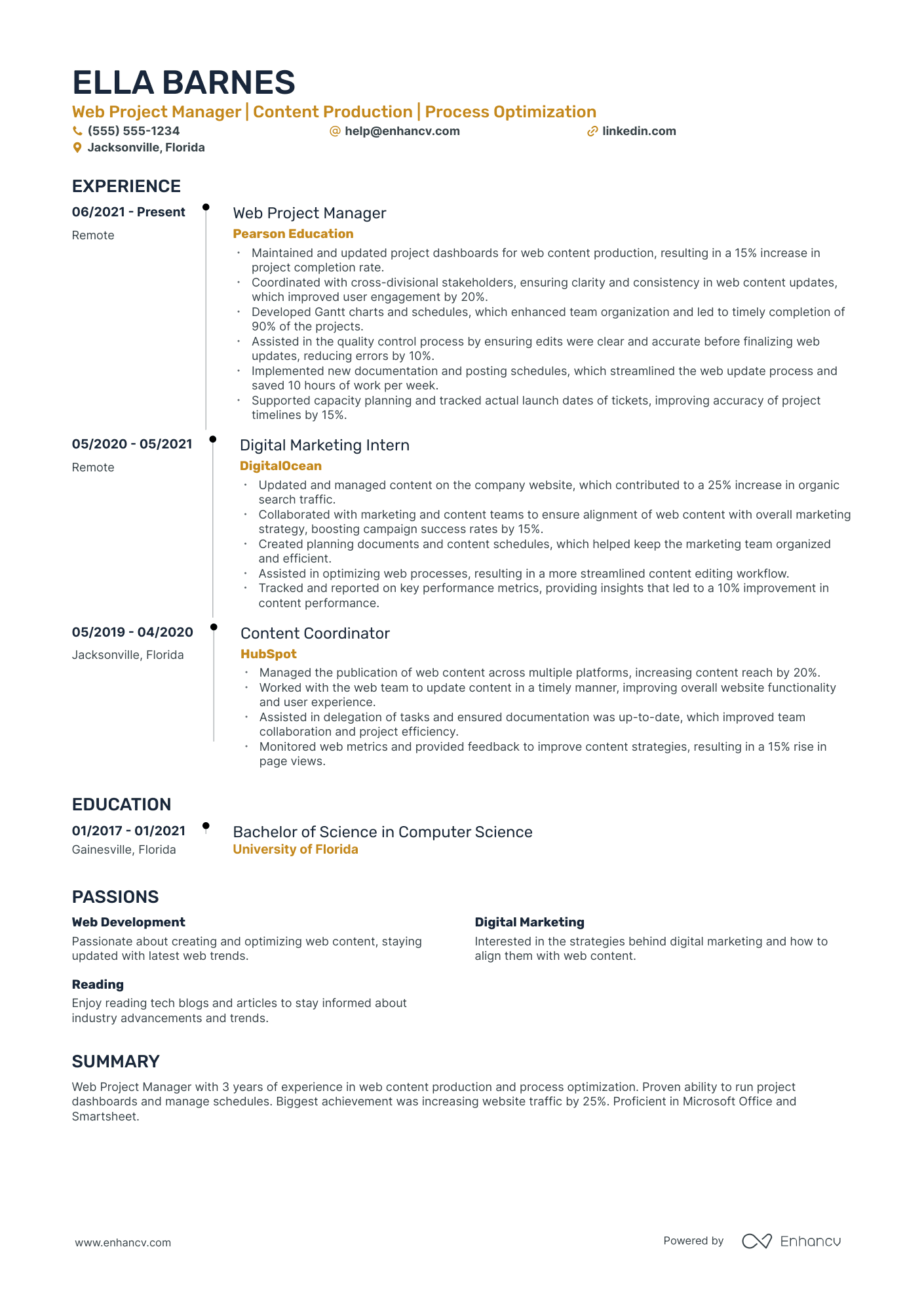 Software Project Manager Resume Example Resume Example