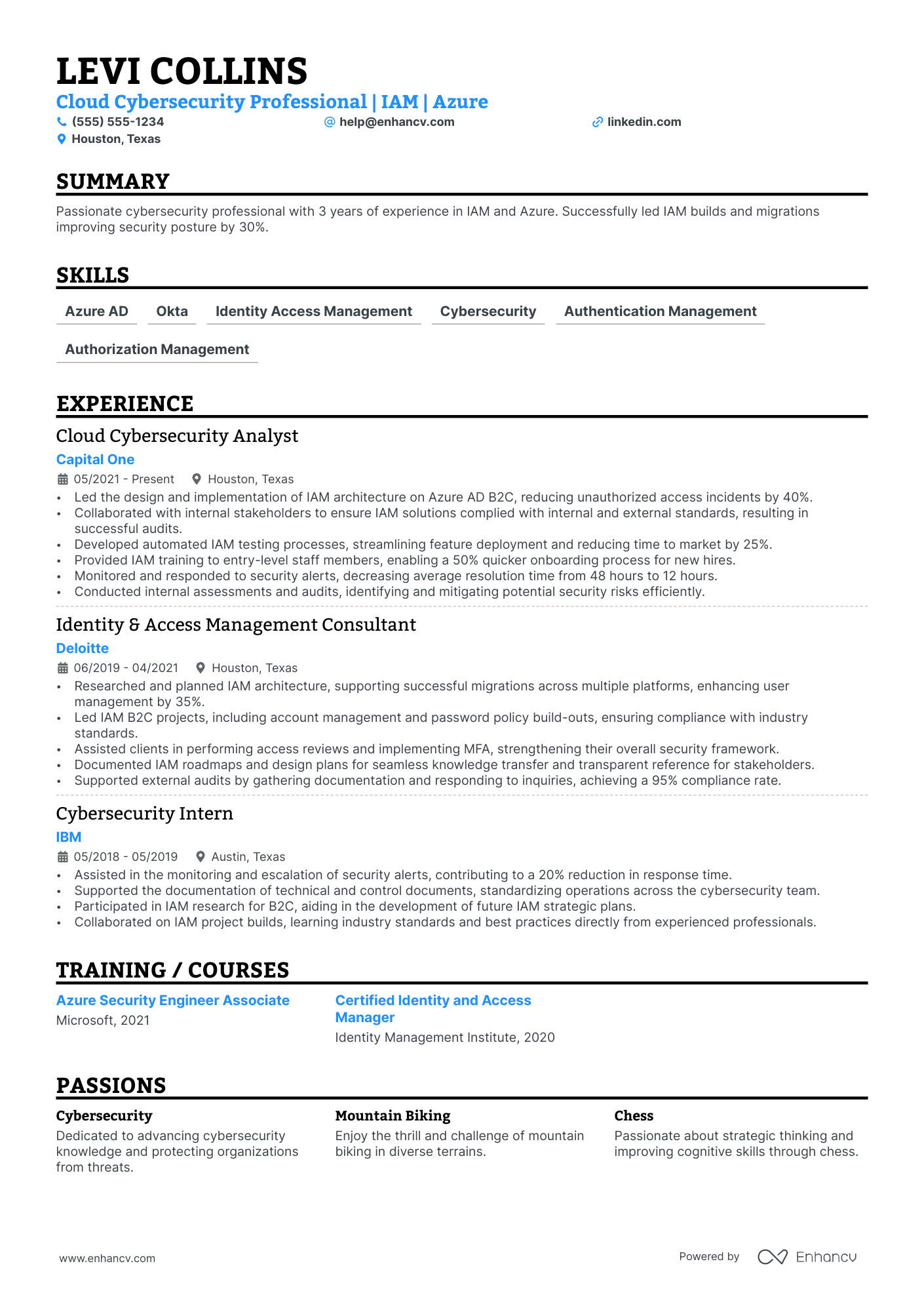 Senior Information Security Analyst resume example