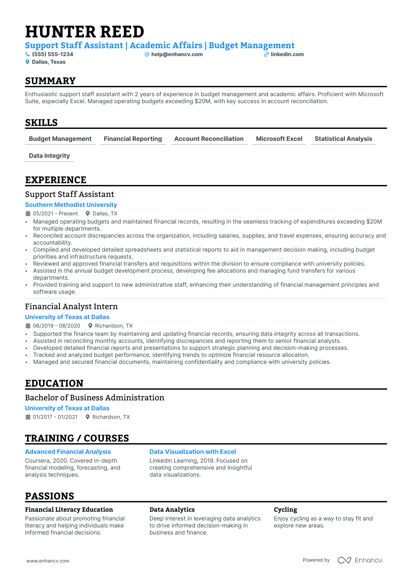 Senior Research Assistant resume example