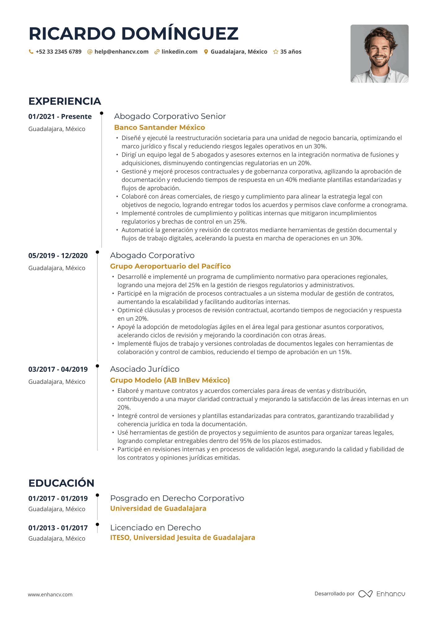 Línea de tiempo — Plantillas de CV