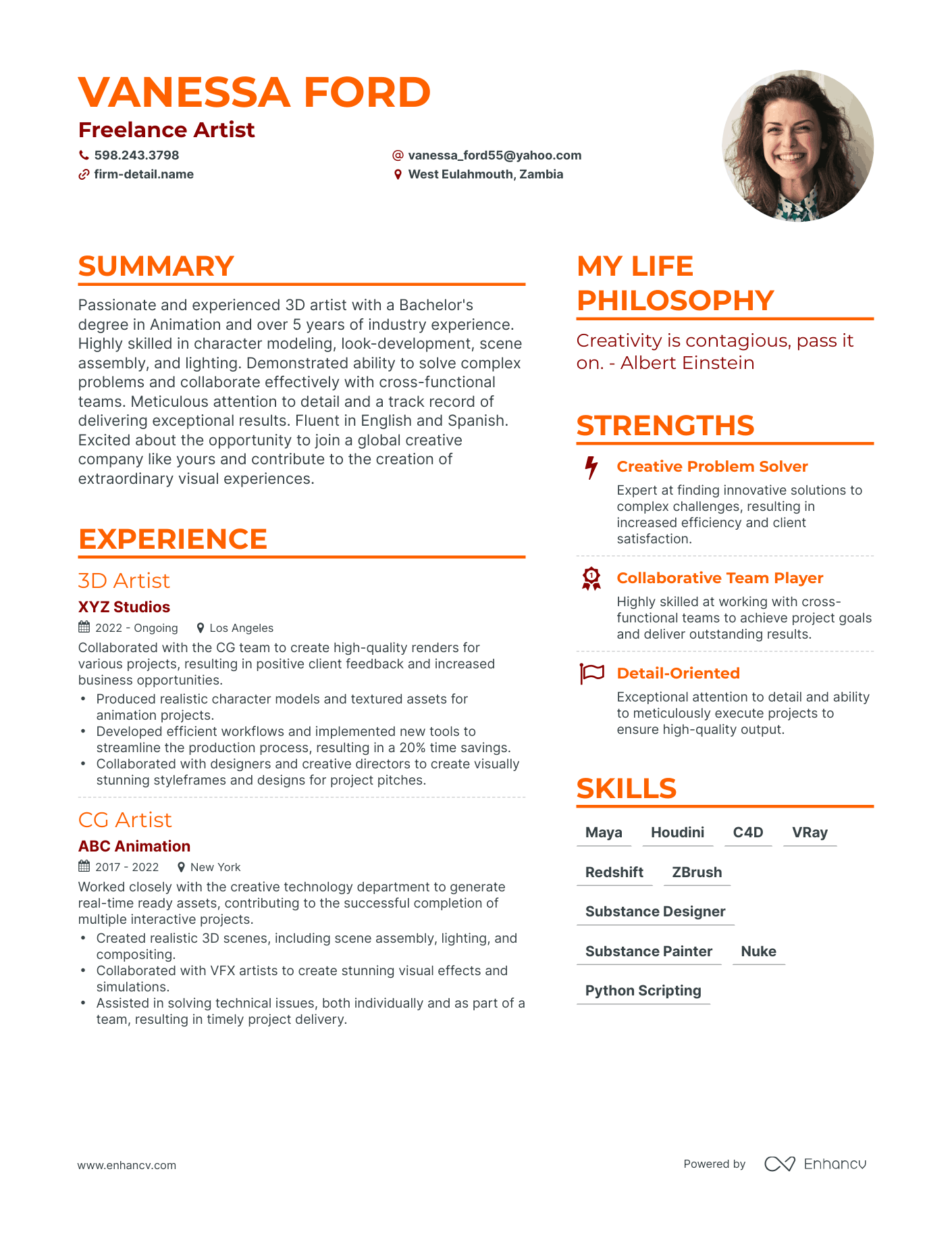 Freelance Resume Template Free Prntbl concejomunicipaldechinu gov co