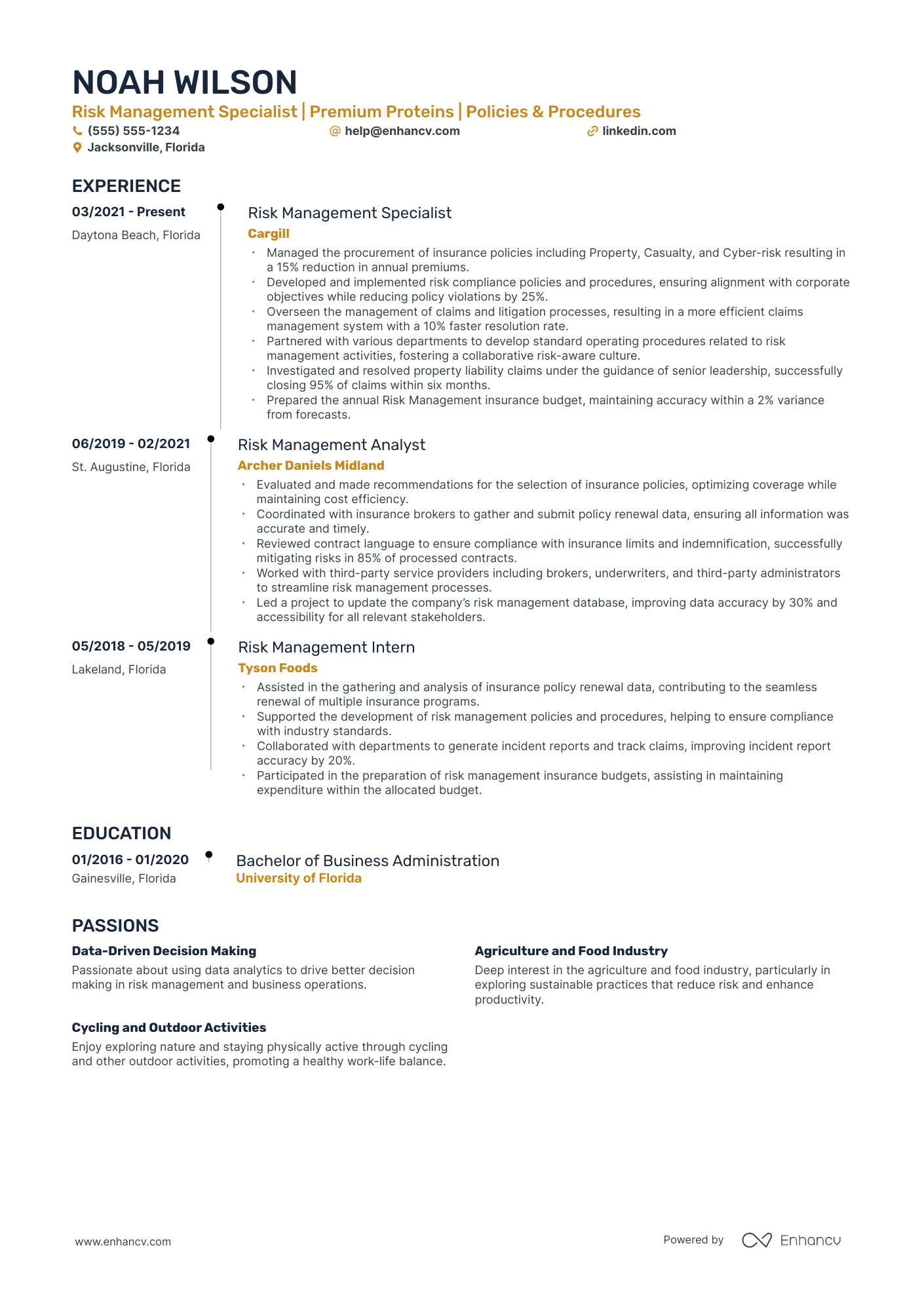 Director of Risk Management Resume Example Resume Example