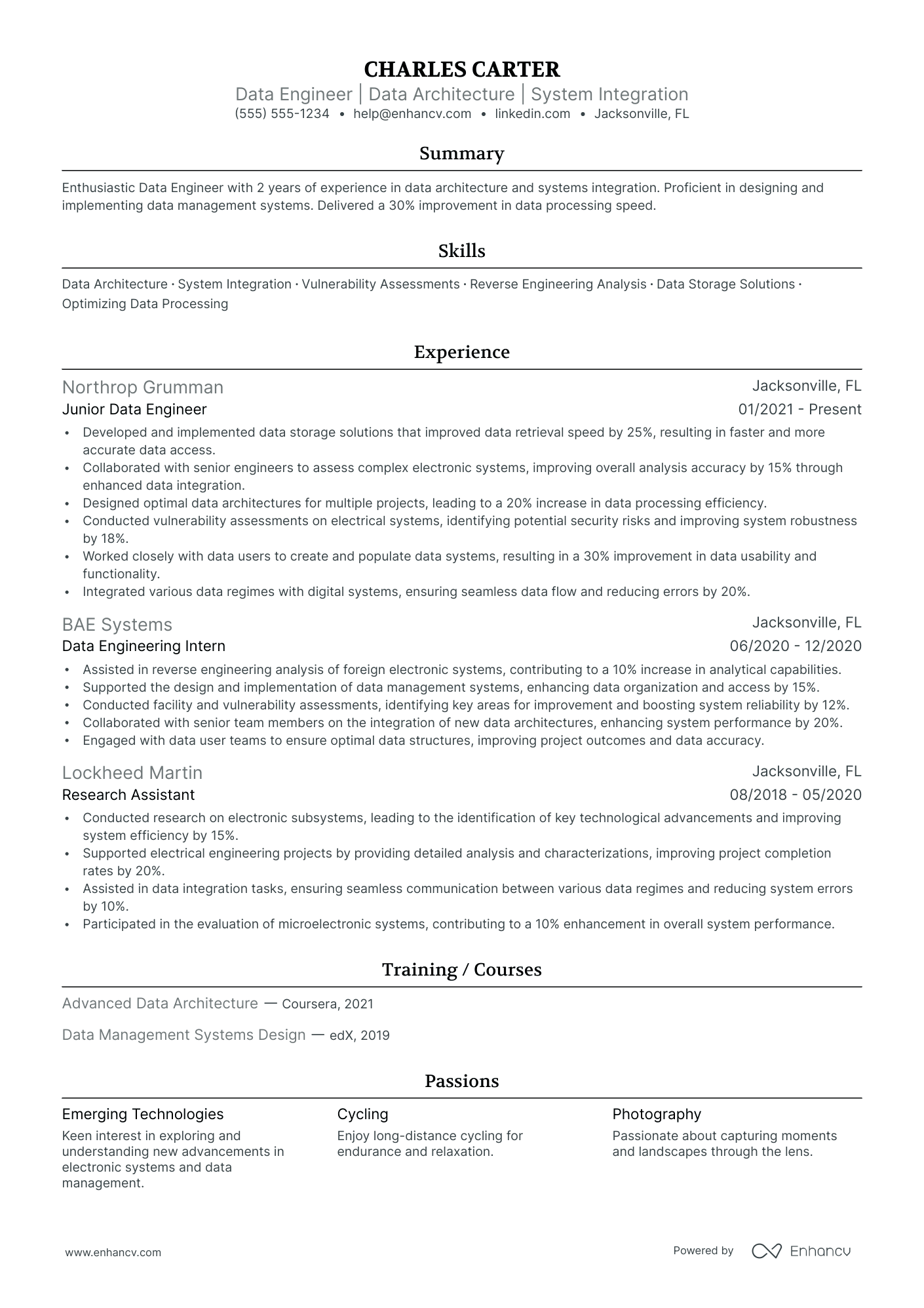 Data Pipeline Engineer resume example