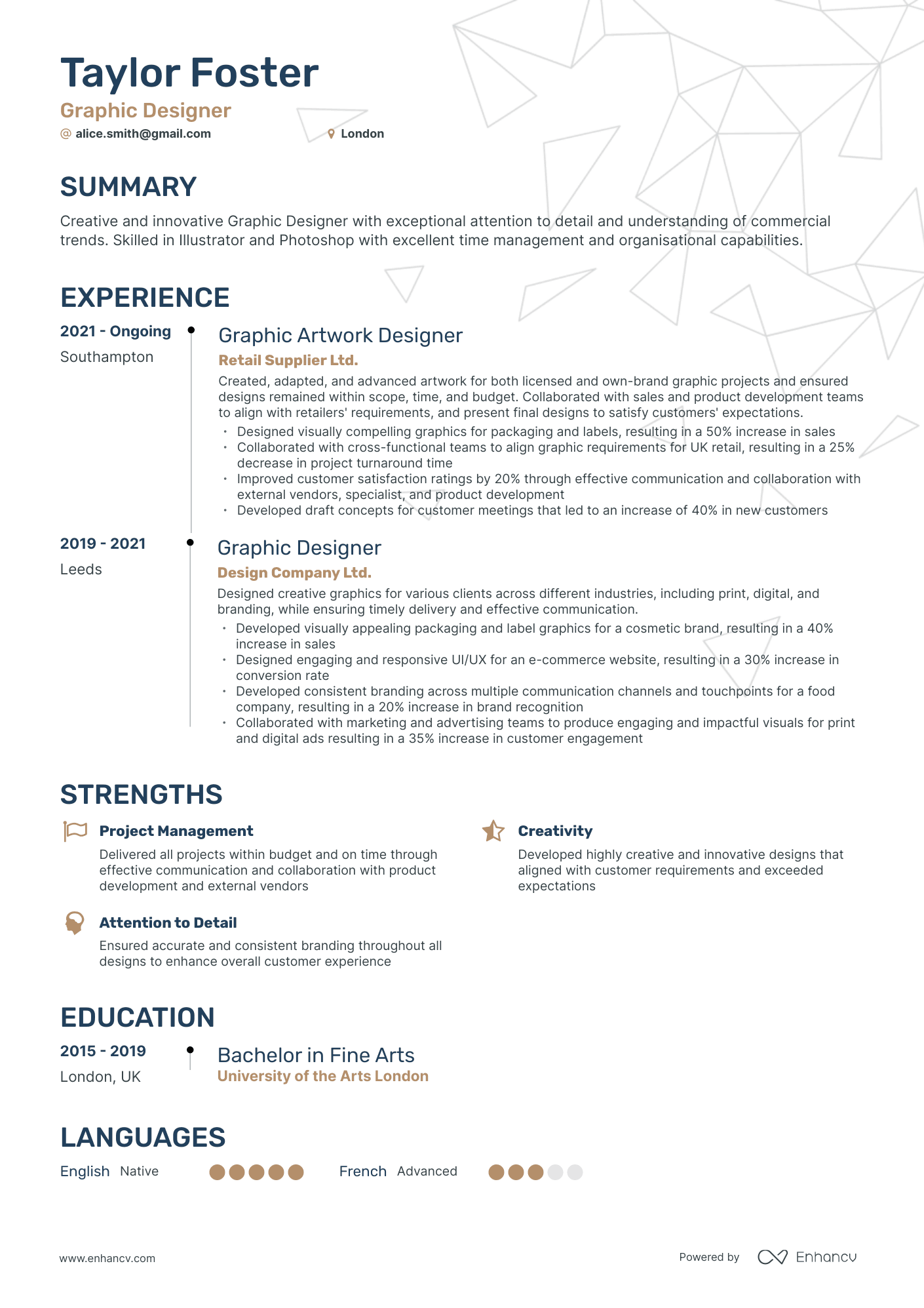 3 Graphic Design CV Examples for 2023