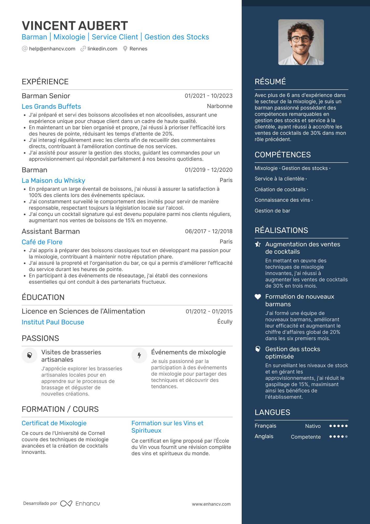 barman FR CV