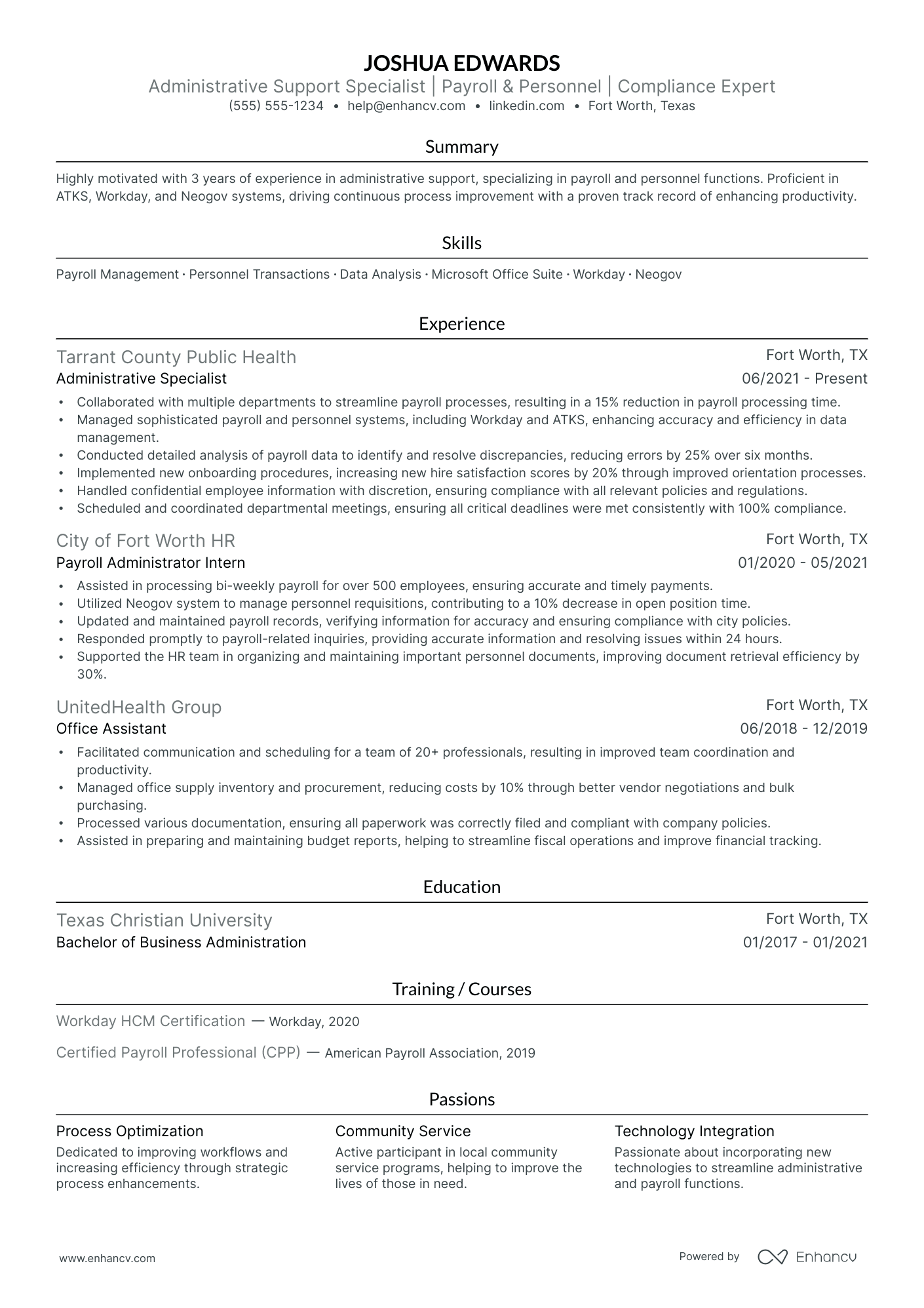 Administrative Secretary Resume Example Resume Example