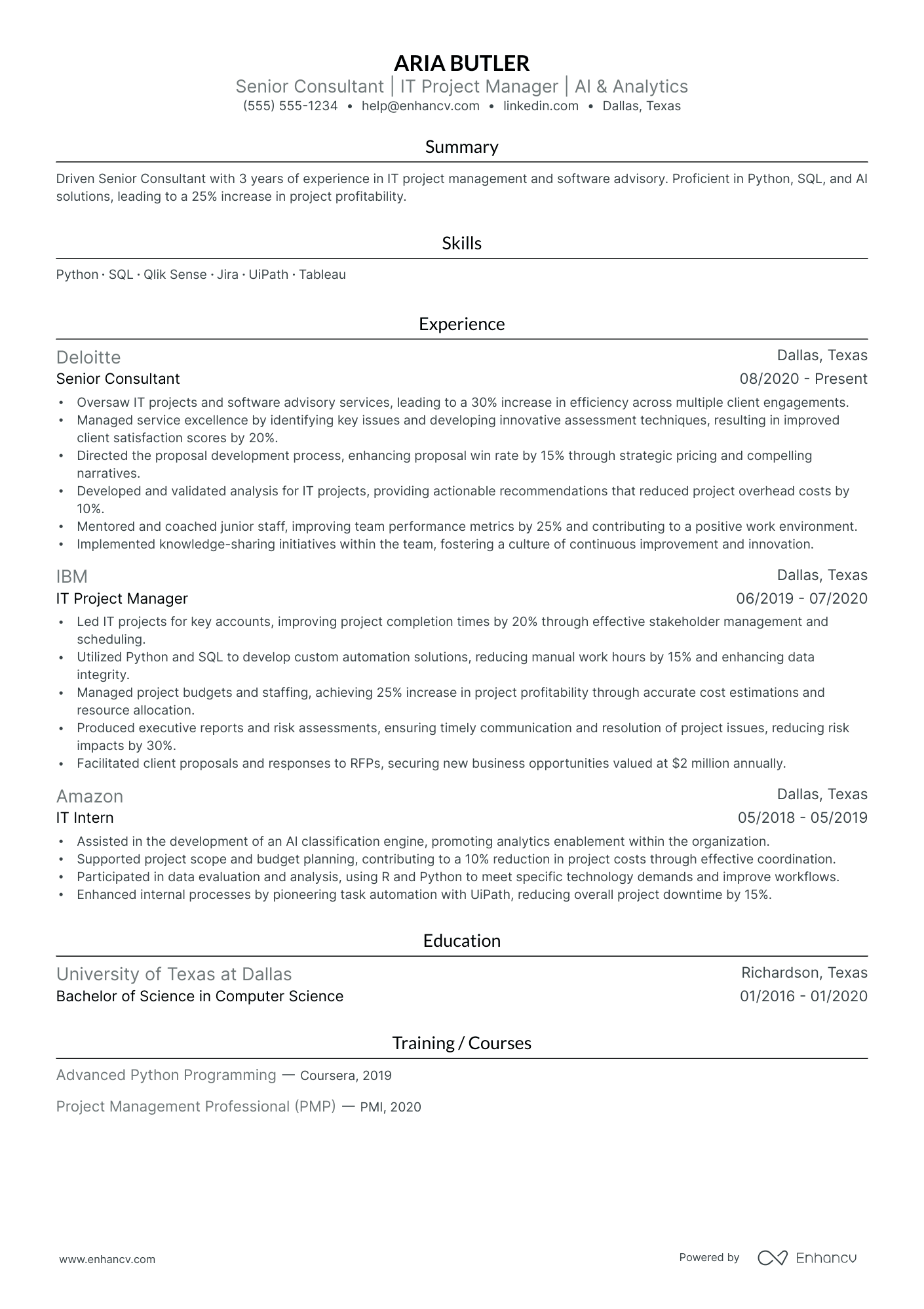 Consulting Risk Manager Resume Example Resume Example