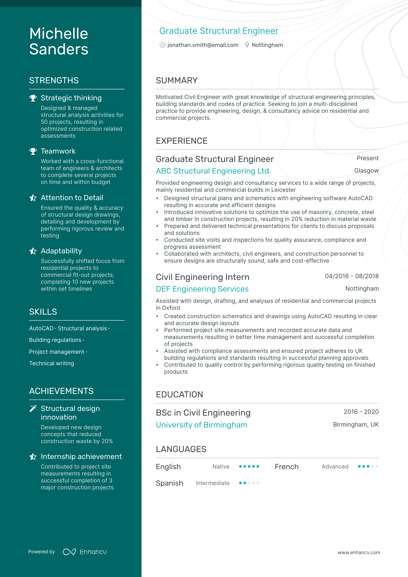 3 Civil Engineer CV Examples for 2024