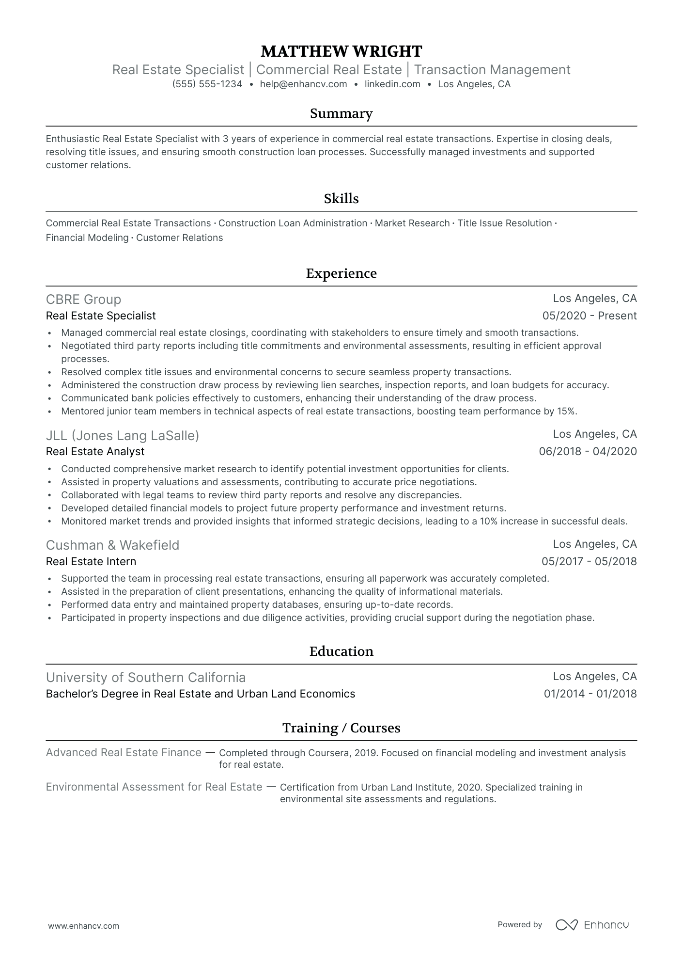 Realtor Partner resume example