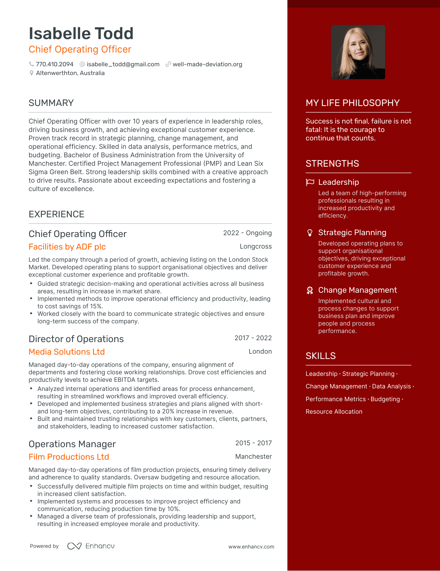 3 Chief Operating Officer Resume Examples And How To Guide For 2024 5858