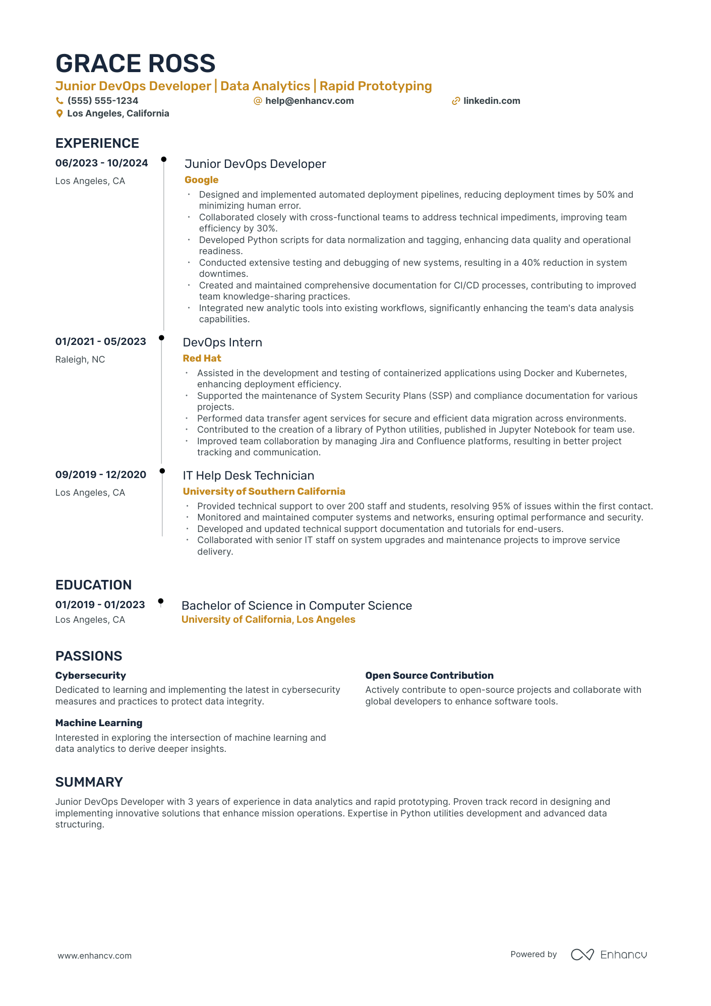 Senior Python Developer Resume Example Resume Example