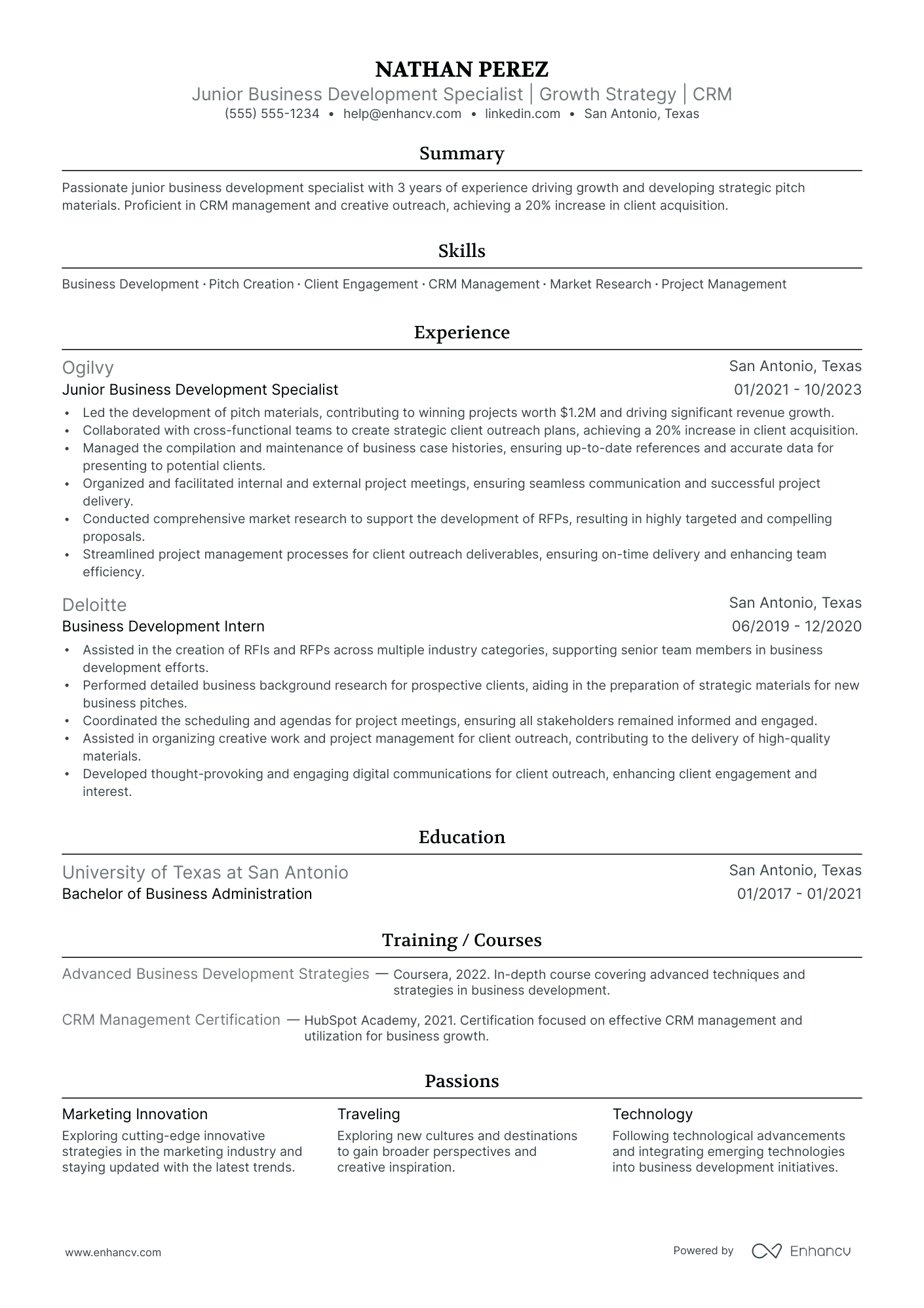 Senior Growth Manager resume example