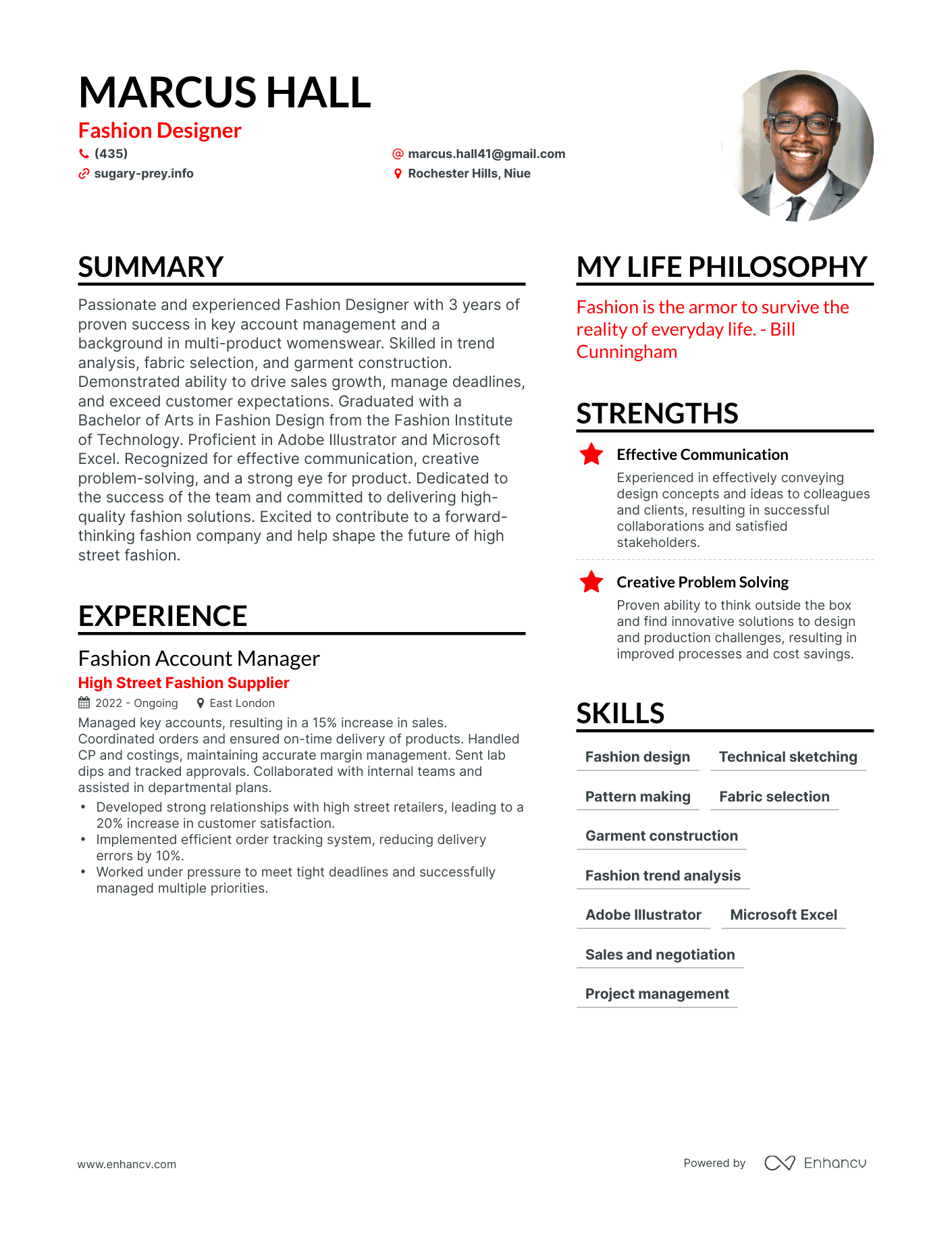 3 Fashion Designer Resume Examples How To Guide For 2024