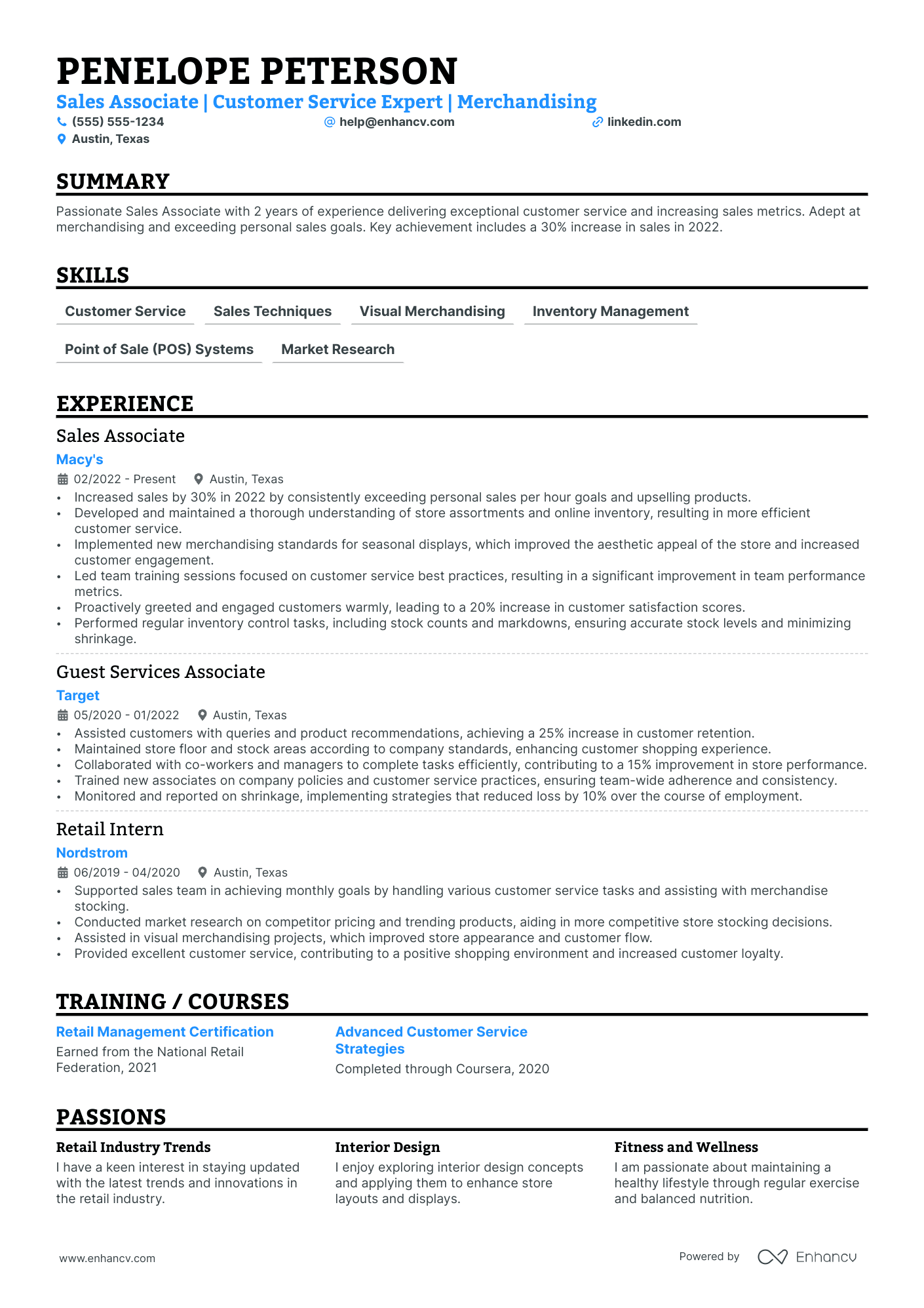 Pharmaceutical Sales Associate resume example