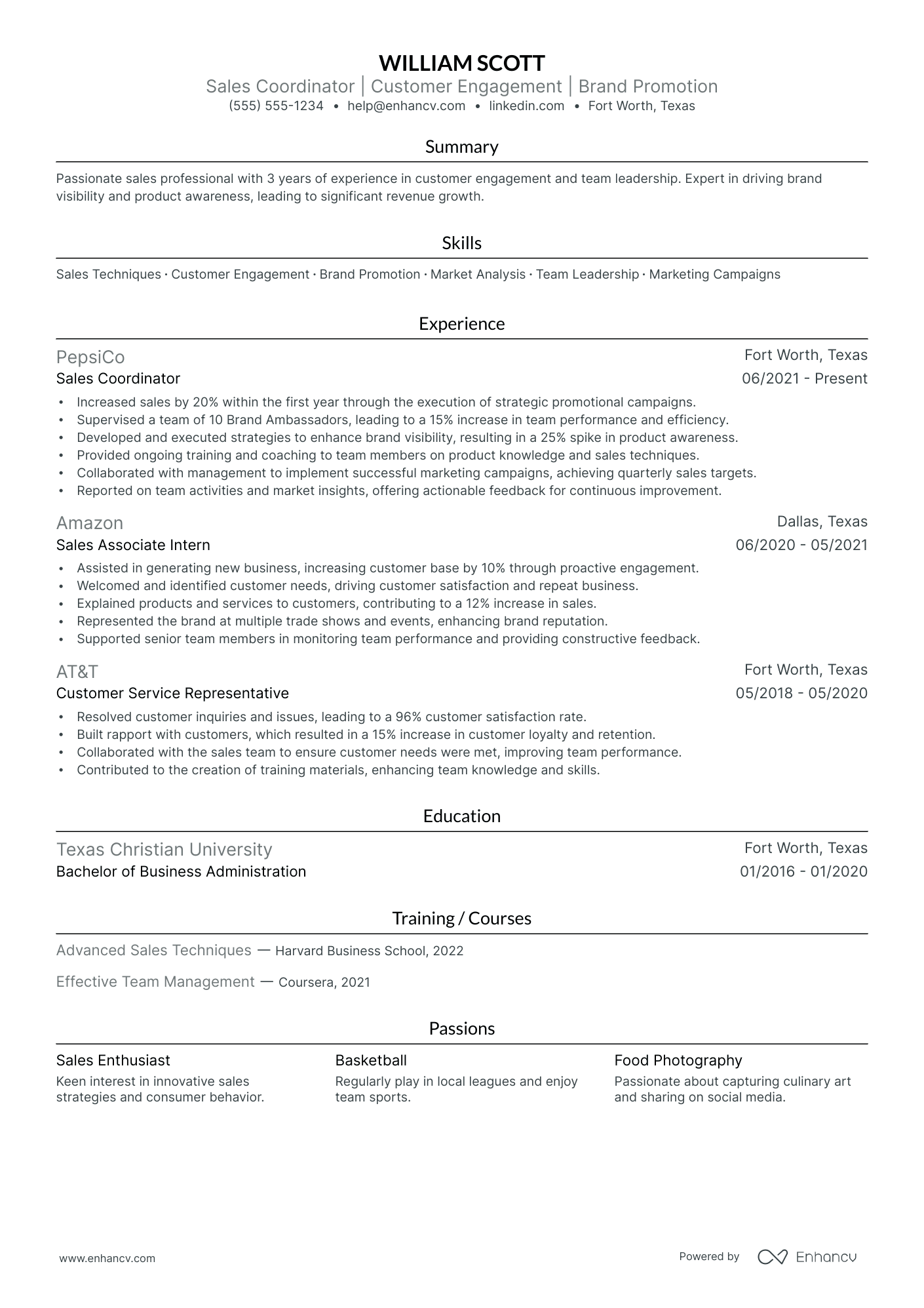 Lead Brand Ambassador Resume Example Resume Example