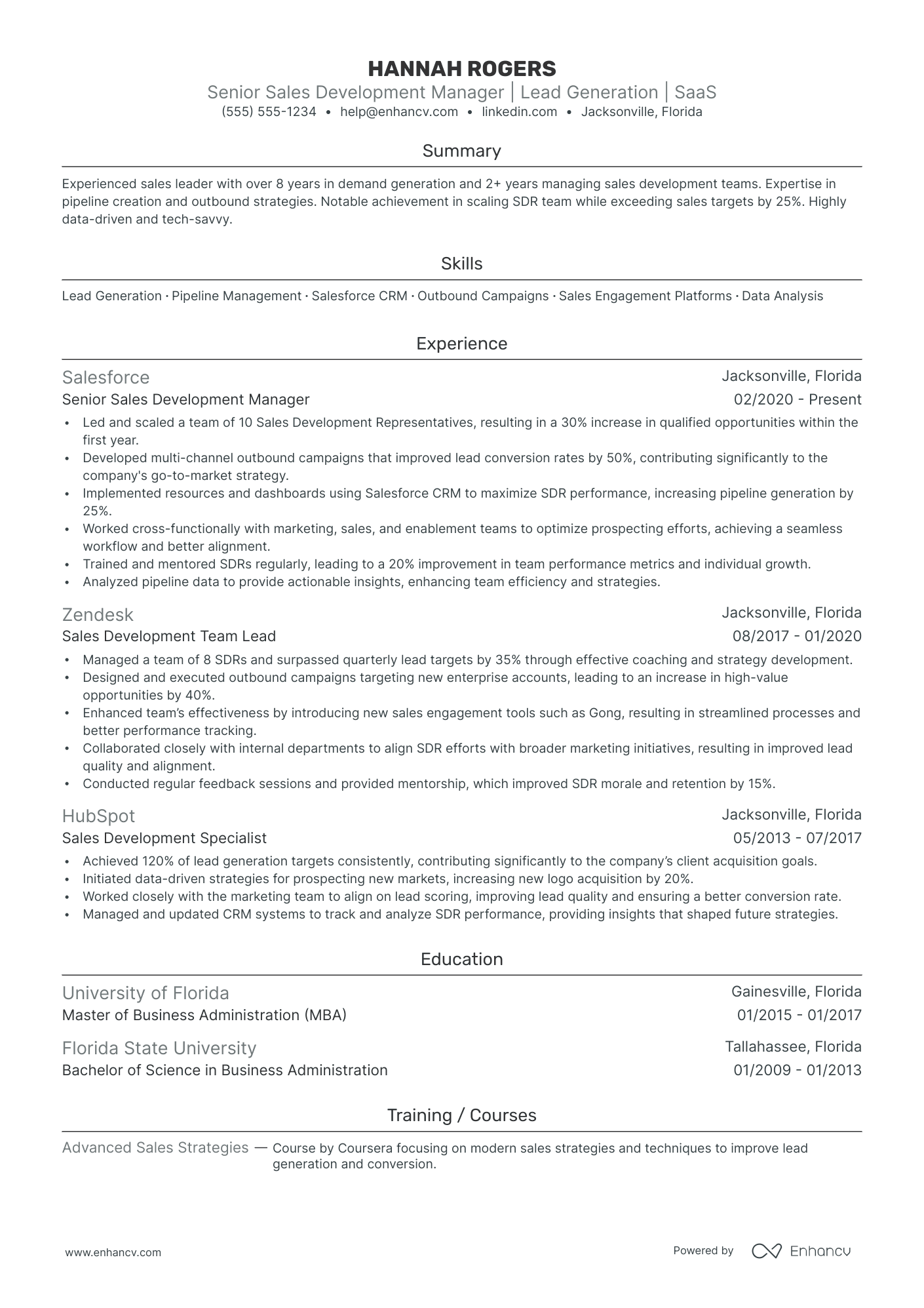 Junior Sales Development Representative Resume Example Resume Example