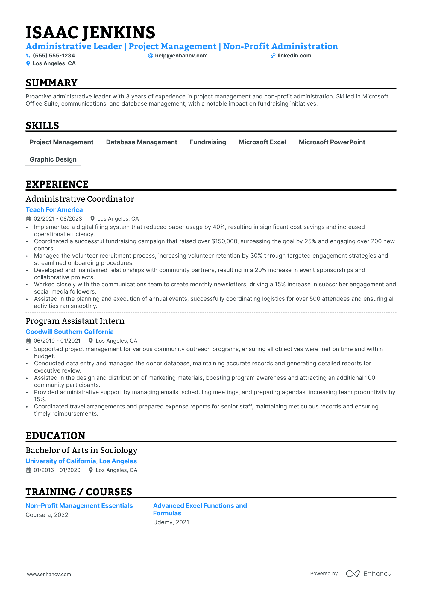 Virtual Personal Assistant resume example