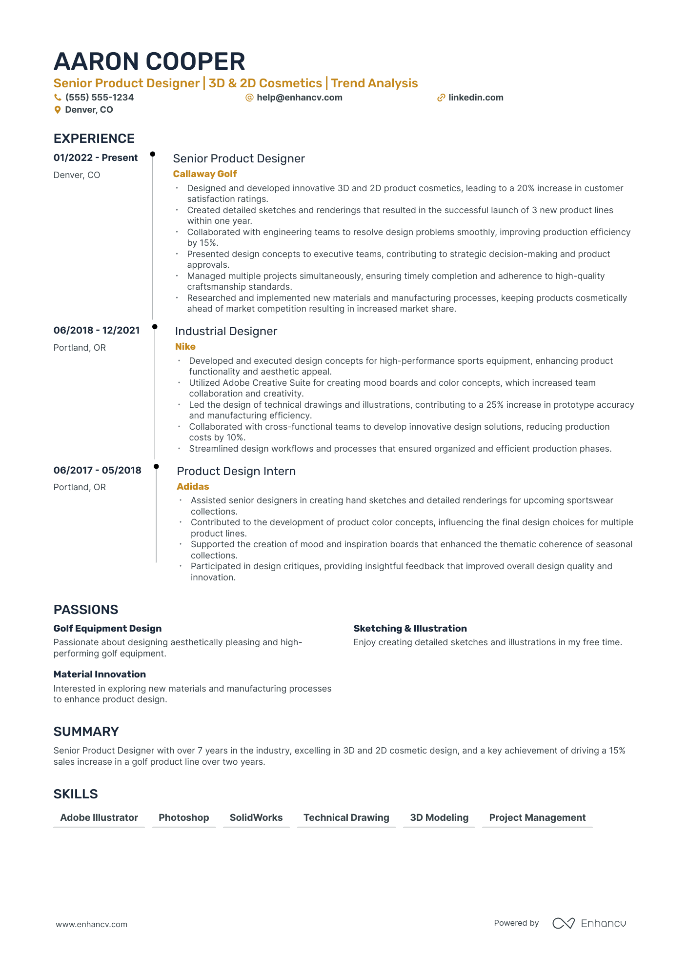 Senior Industrial Designer Resume Example Resume Example