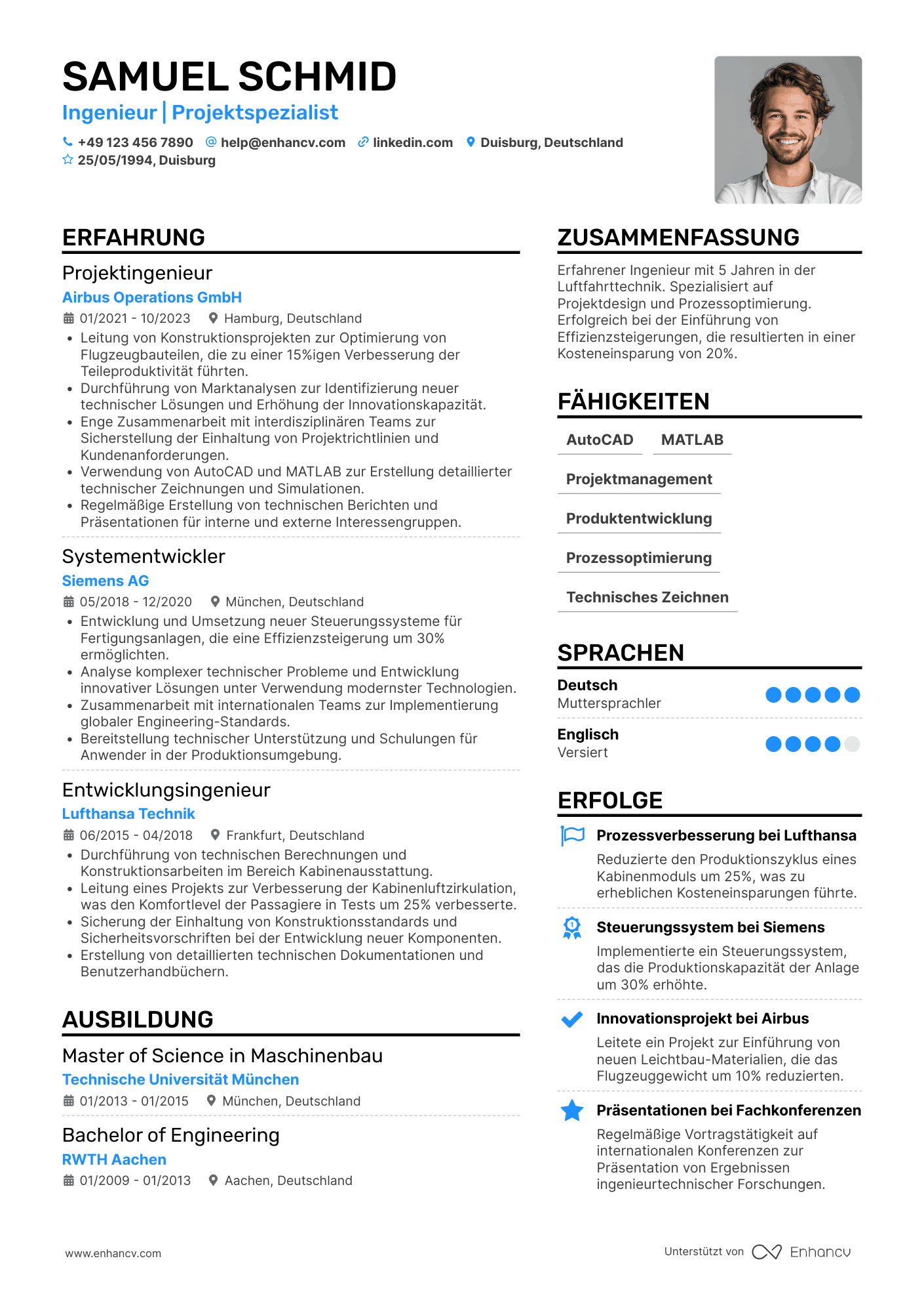 Ingenieur CV