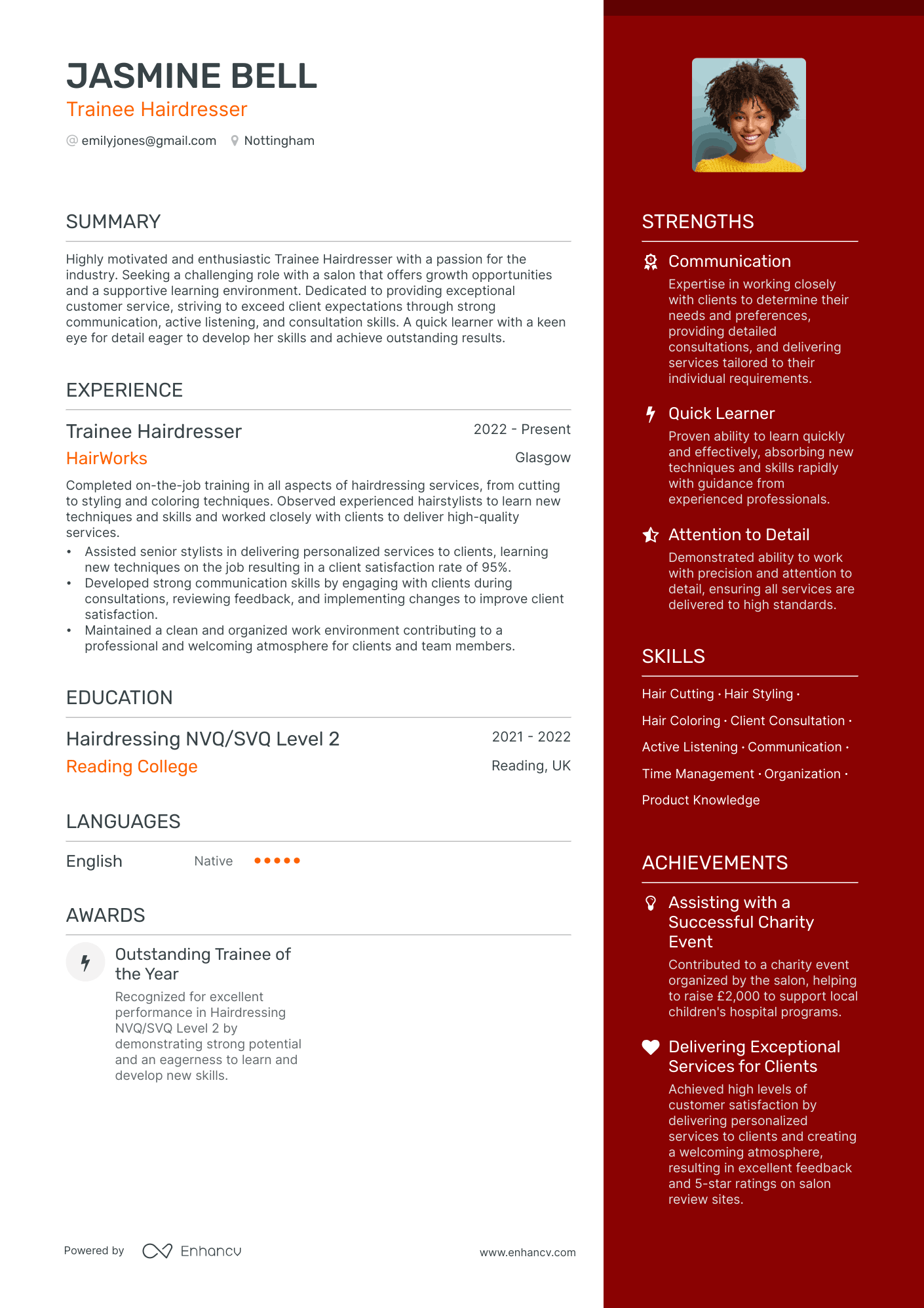 3 Hairdresser CV Examples for 2024