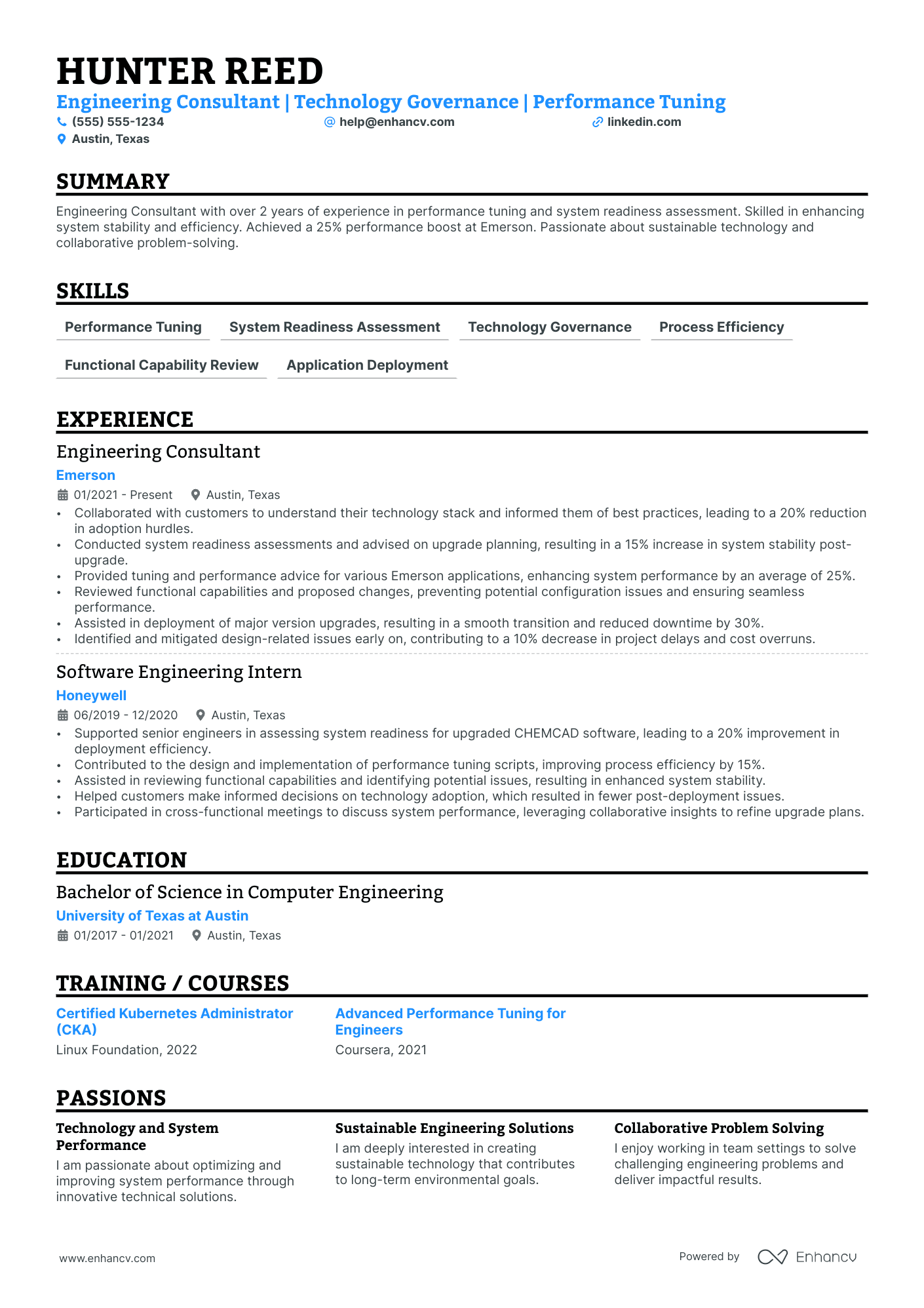 Data Engineer Consultant resume example