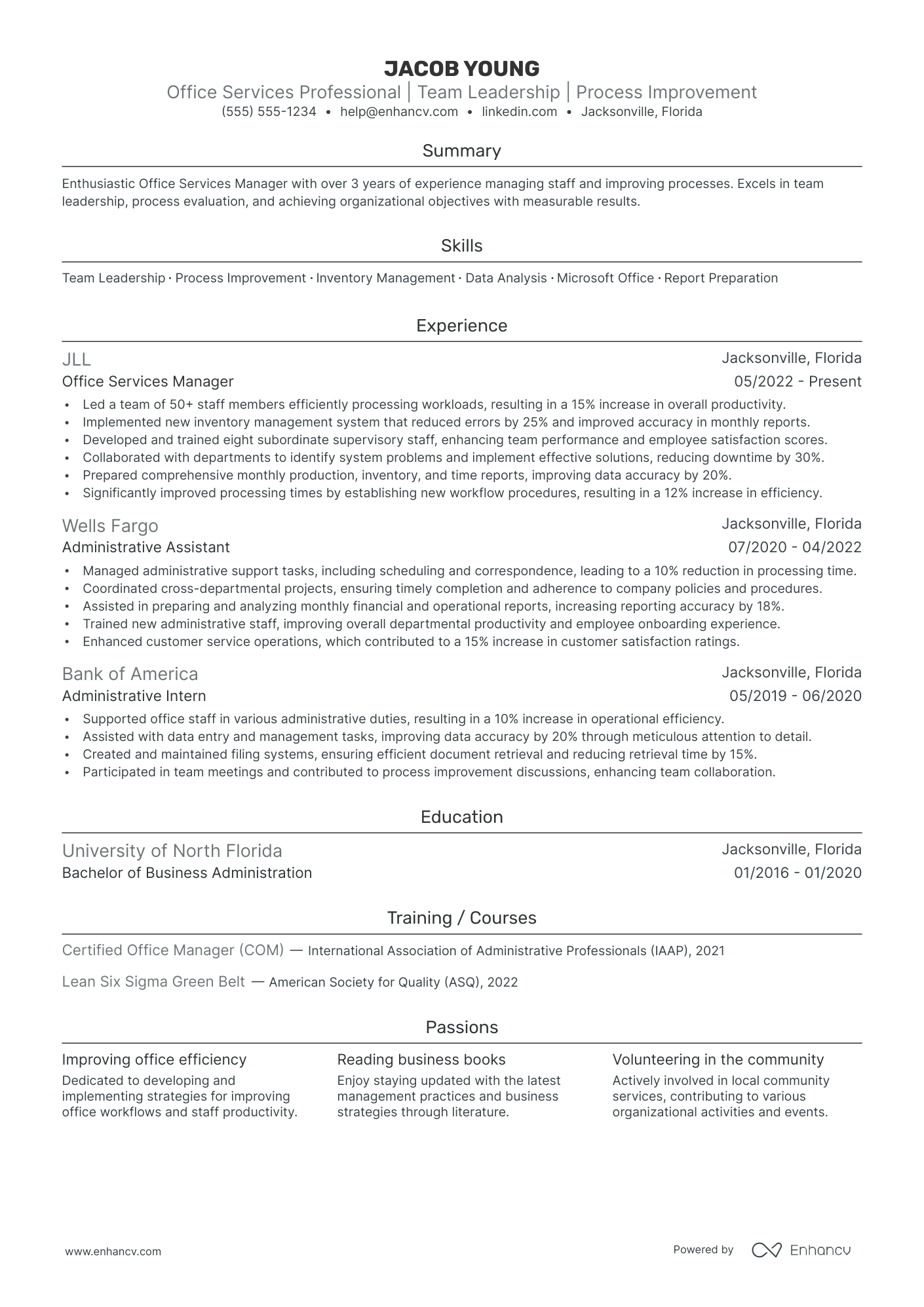 Office Services Manager Resume Example Resume Example