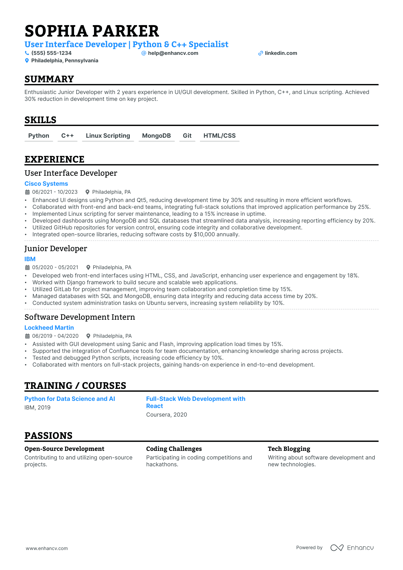 Python GUI Developer Resume Example Resume Example