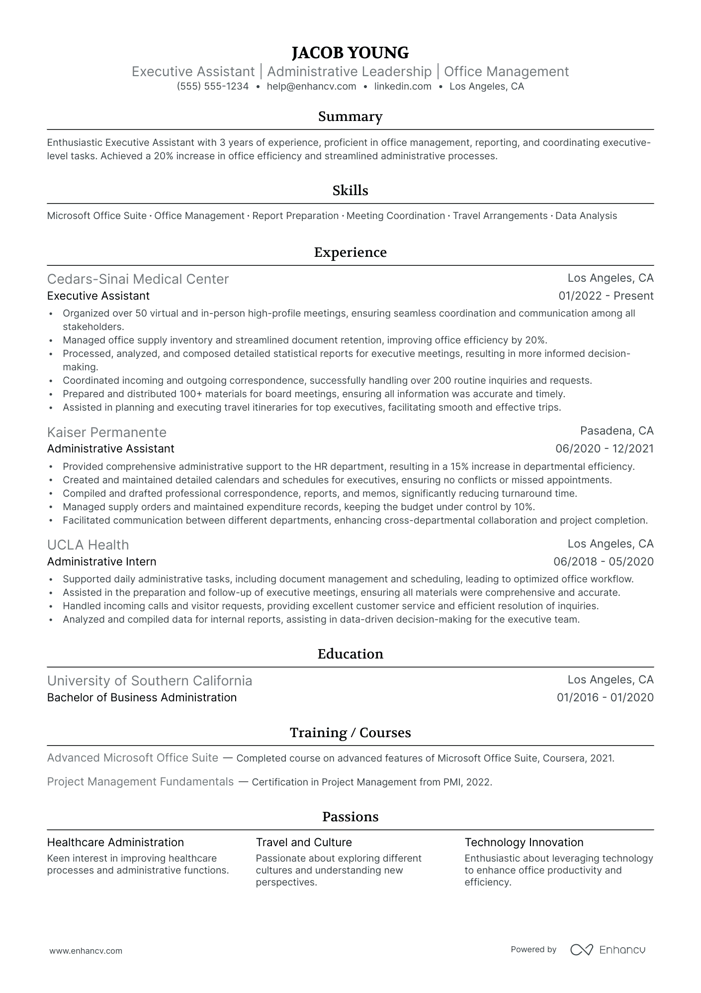 Executive Back Office Assistant Resume Example Resume Example