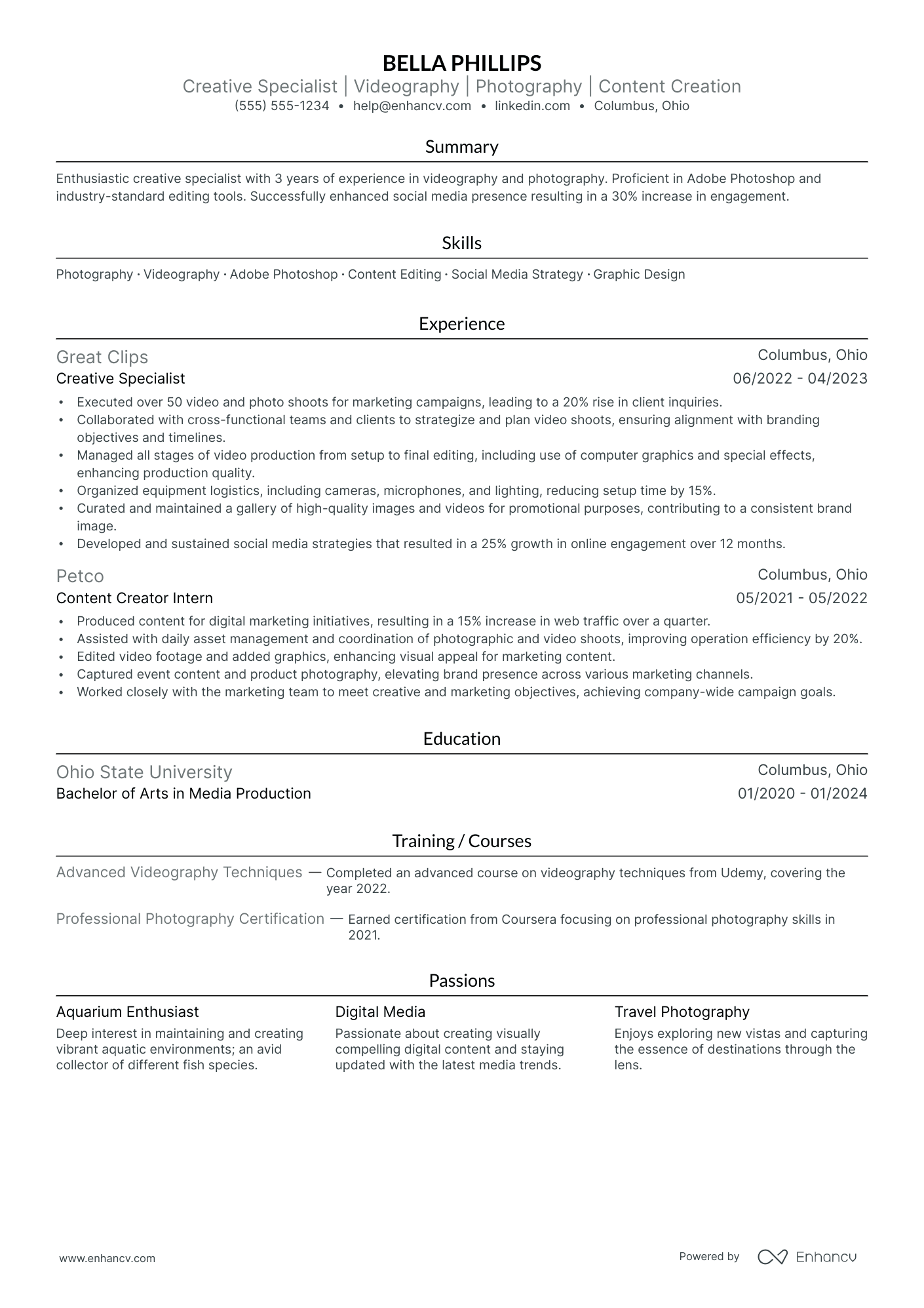 Underwater Videographer Resume Example Resume Example